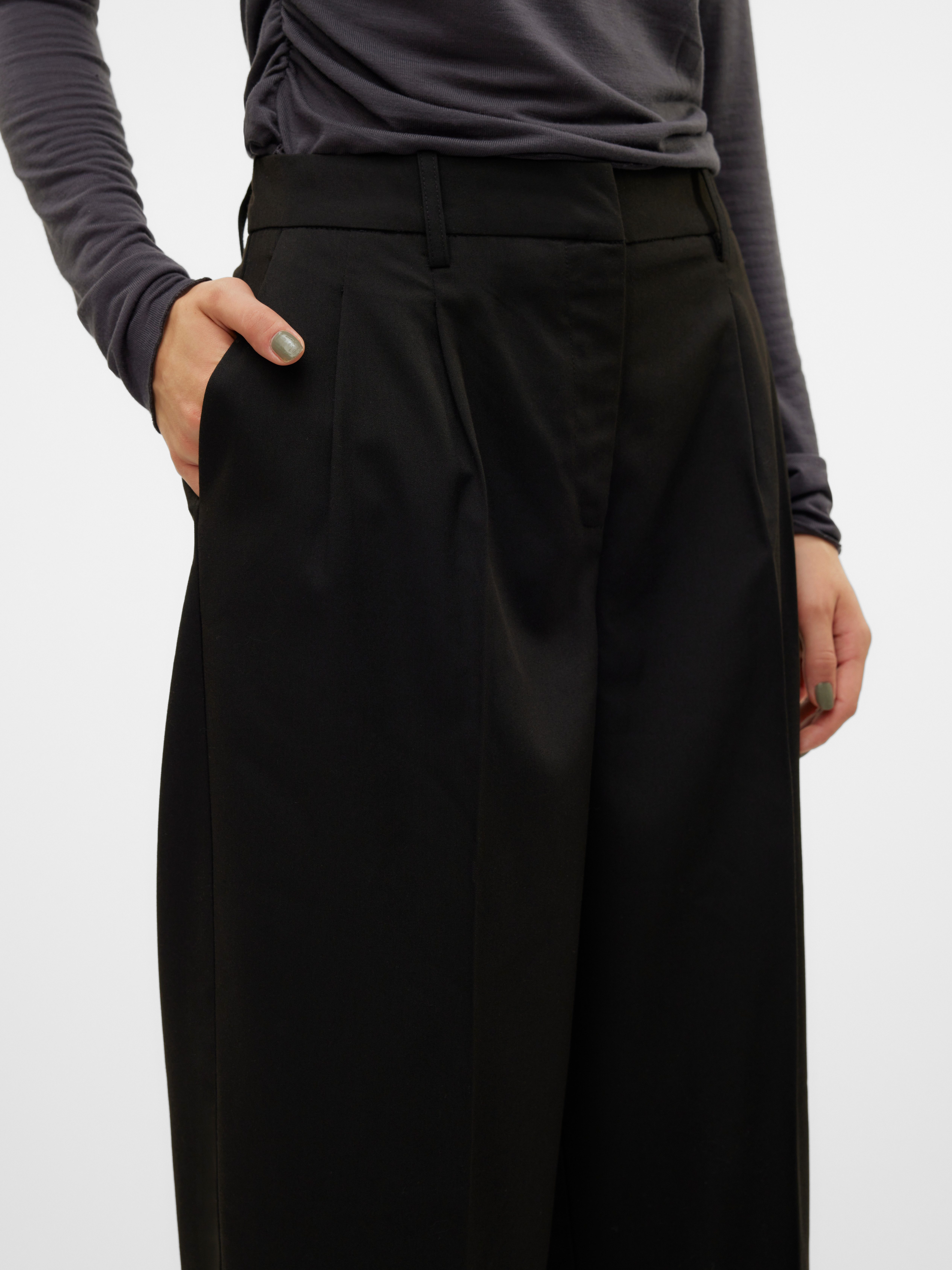 Vero Moda Pantalon VMNILA MW LOOSE DAD PANT NOOS