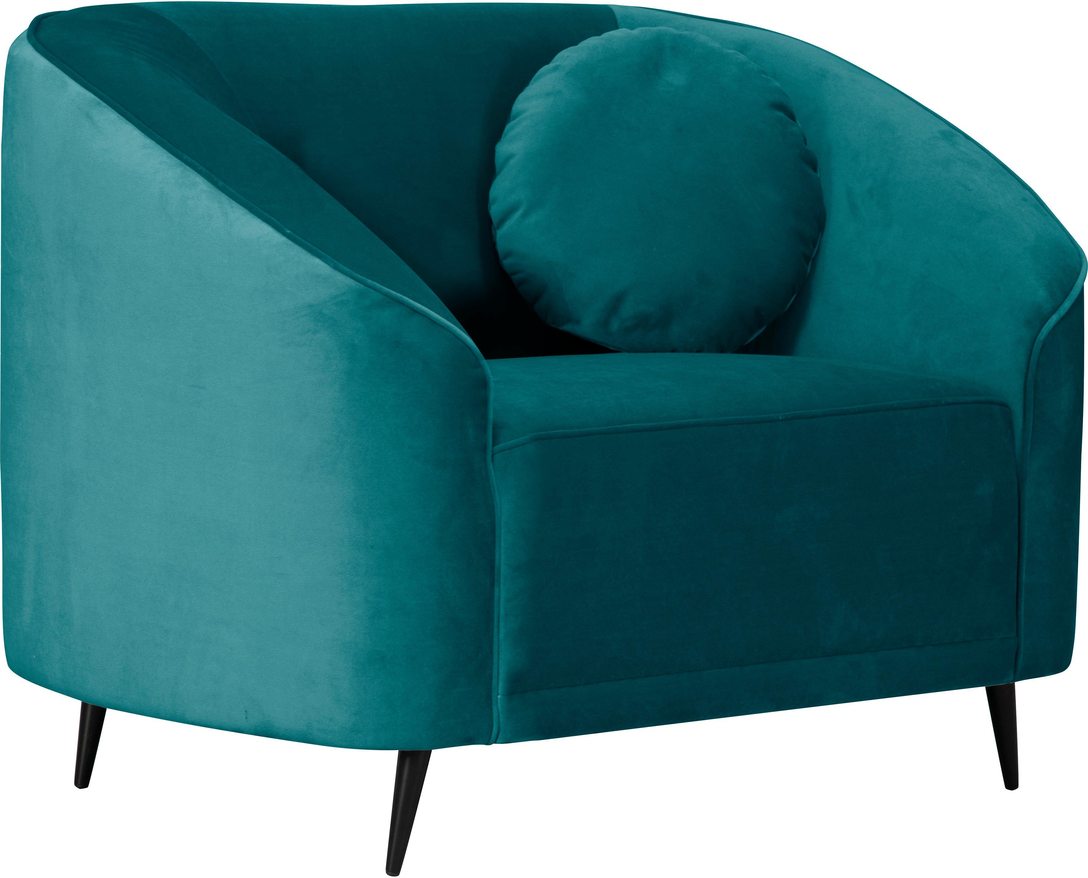 Leonique Fauteuil Ashly in 3 overtrekvarianten, bouclé, fluwelige look en zachte structuurstof.
