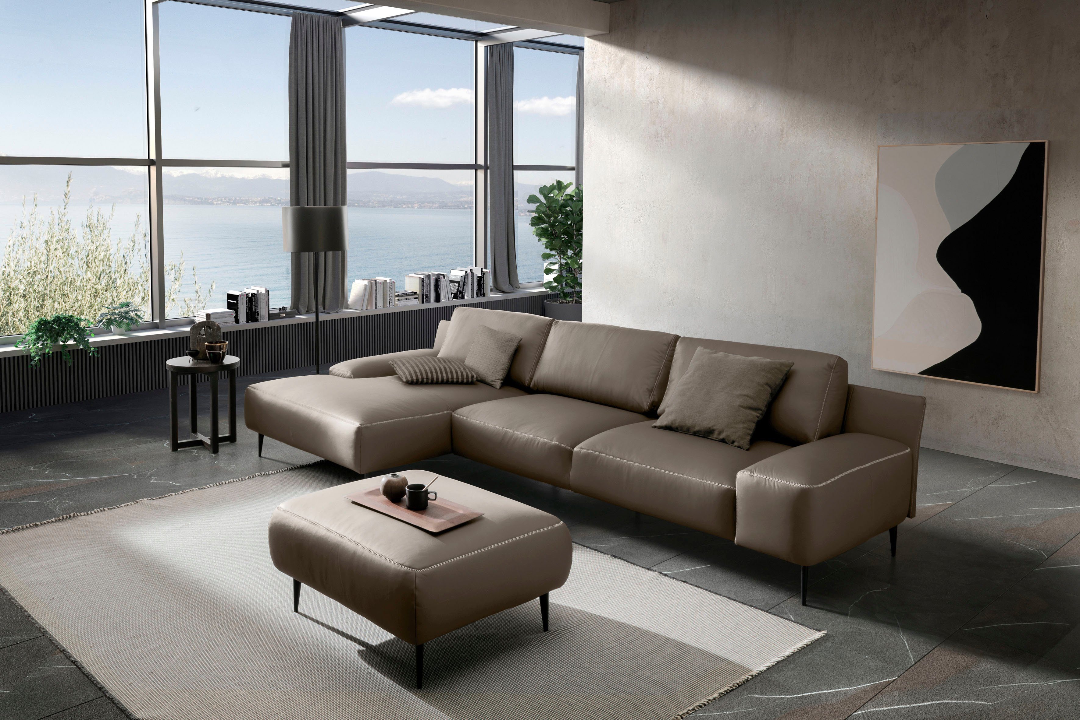 designwerk Hoekbank Forma, tijdloze designbank met actuele poot, L-vorm