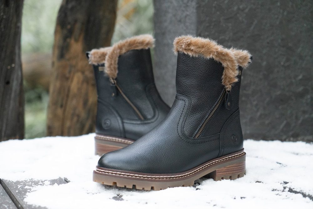 Remonte Winterlaarsjes FIBER-GRIP Winterlaarzen, outdoorboots met scheerwollen voering en TEX-uitvoering