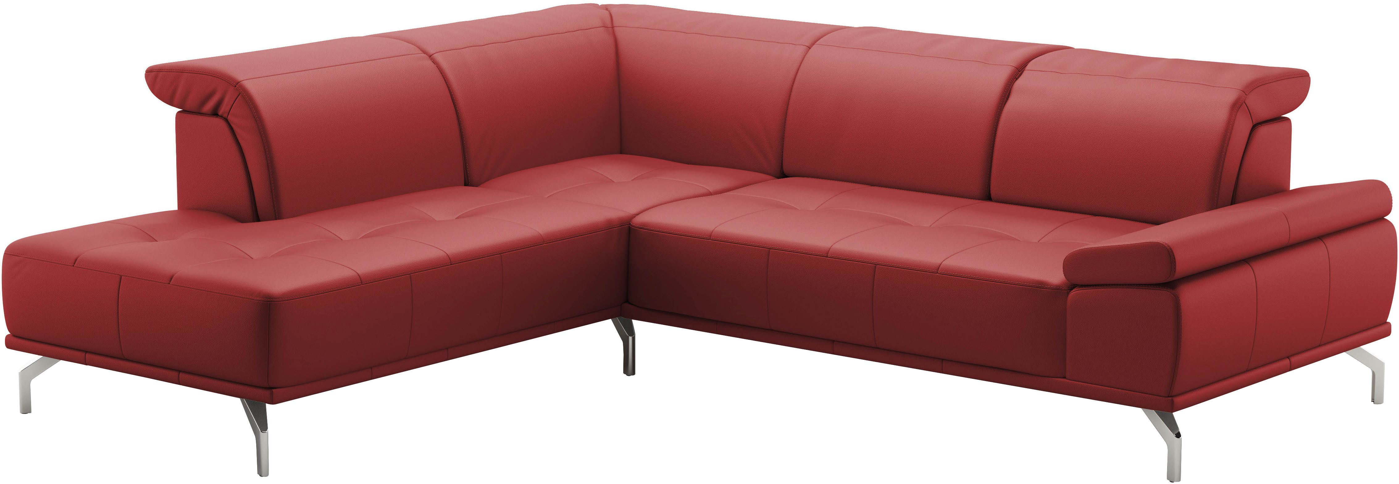 Places of Style Hoekbank Caluna Incl. zitdiepteverstelling, optioneel met hoofd- en armleuningverstelling