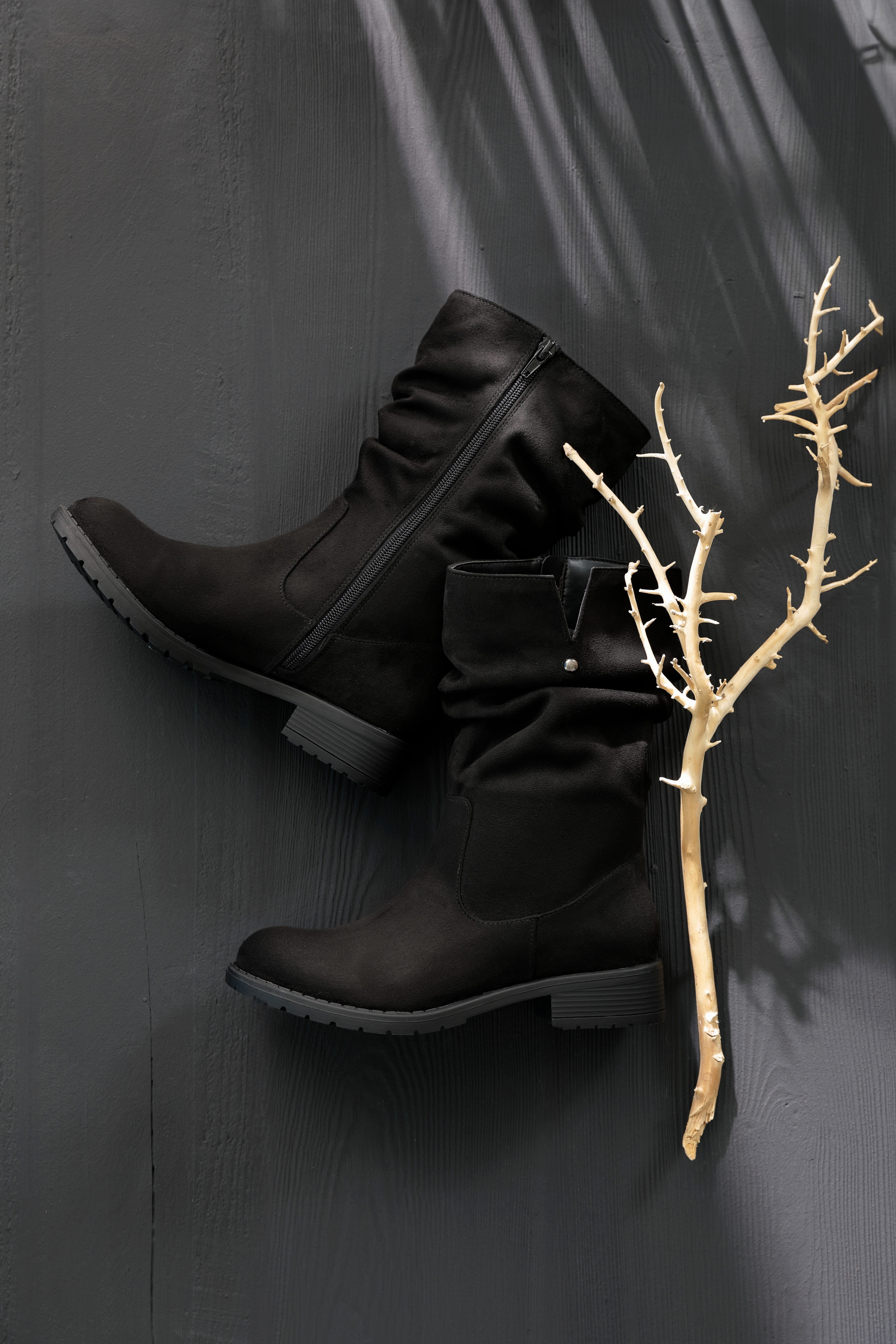 Aniston SHOES Laarzen enkellaars met slouchy schacht - nieuwe collectie, in comfortabele vorm