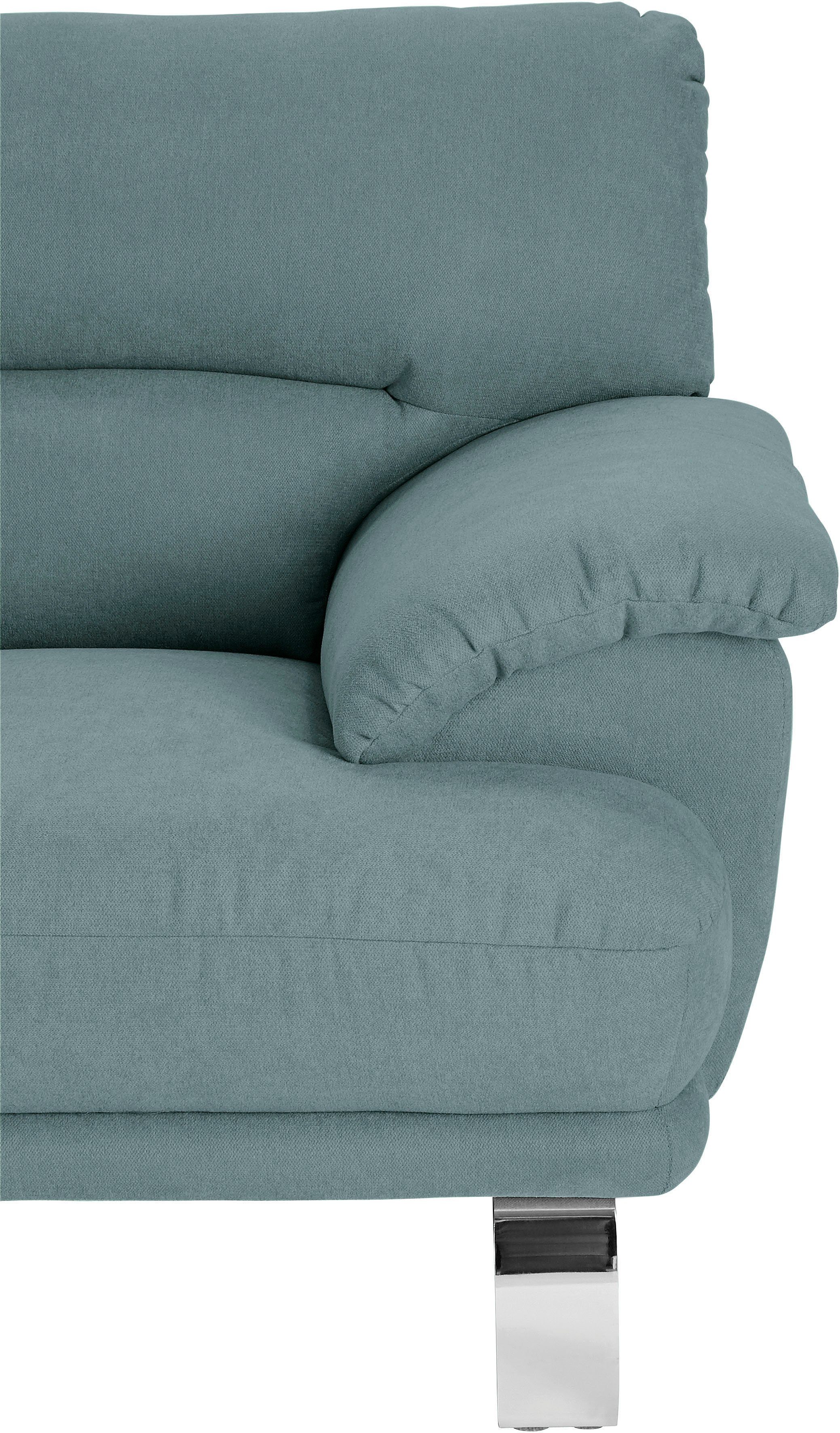 TRENDMANUFAKTUR Hoekbank Cecilia II, in Italiaans design, comfortabel, hoog zitcomfort, L-vorm