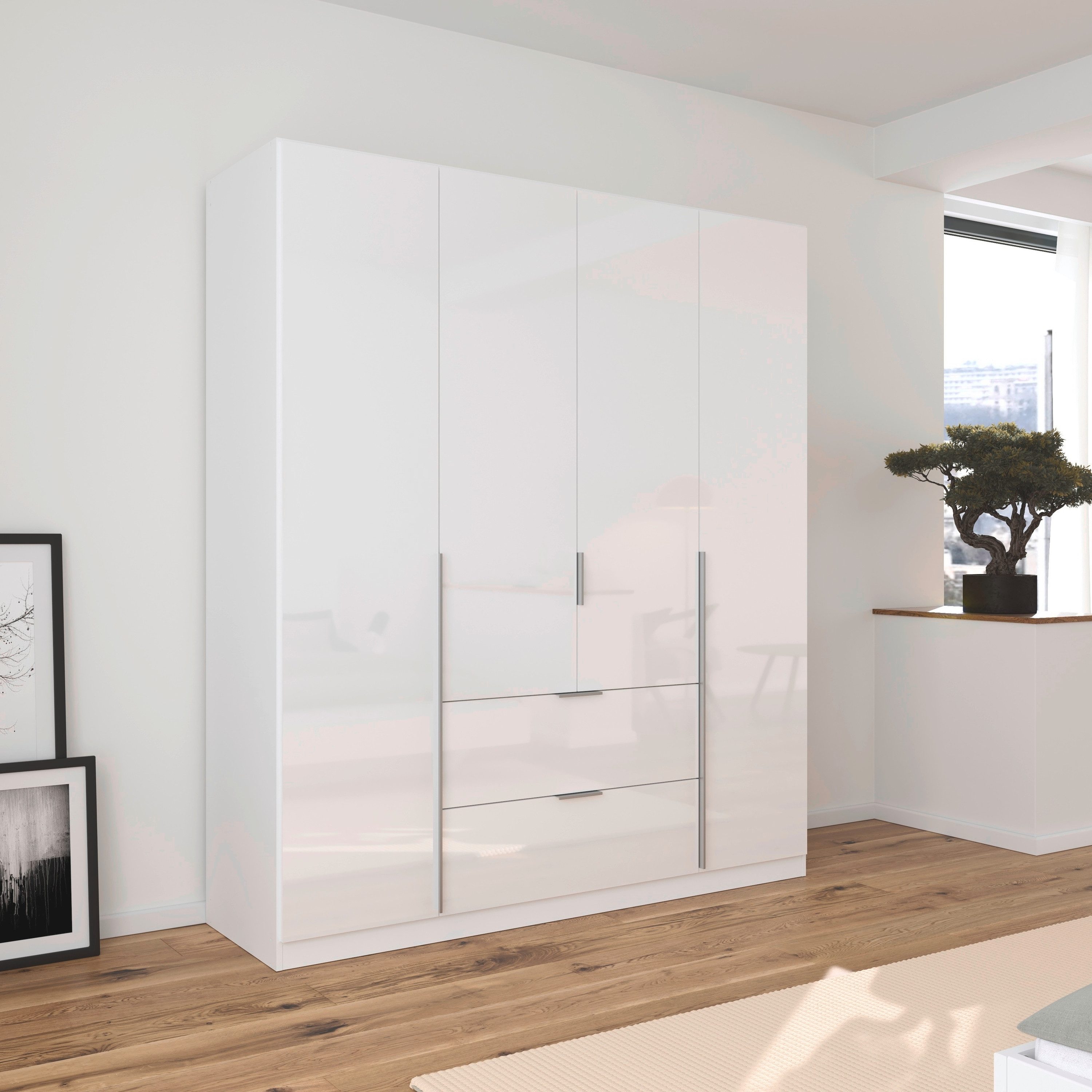 rauch Draaideurkast Kledingkast kast garderobe AGORDO met decor- of hoogglansfront