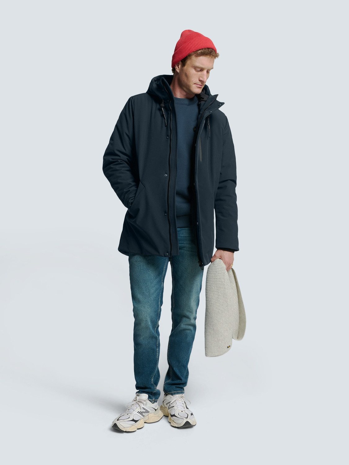 NO EXCESS Softshell-jack met een capuchon
