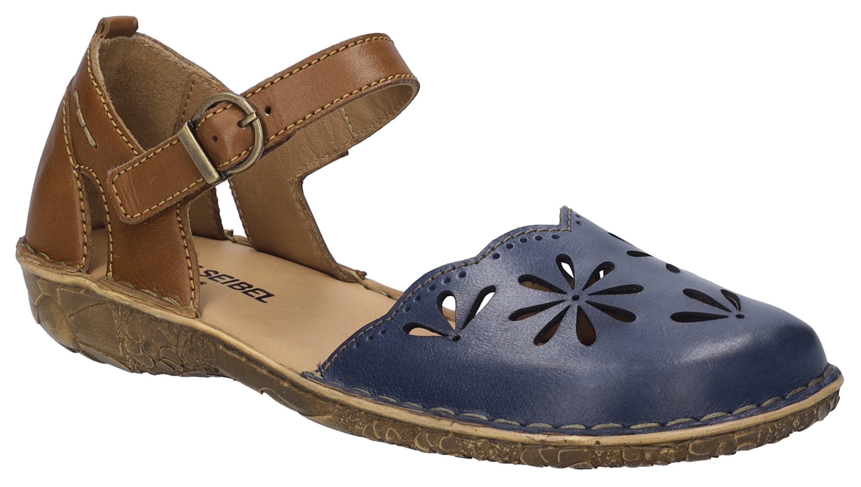 Josef Seibel Sandalen Rosalie 04 met zachte, leren voering dames sportieve sandalen maat 40 blauw