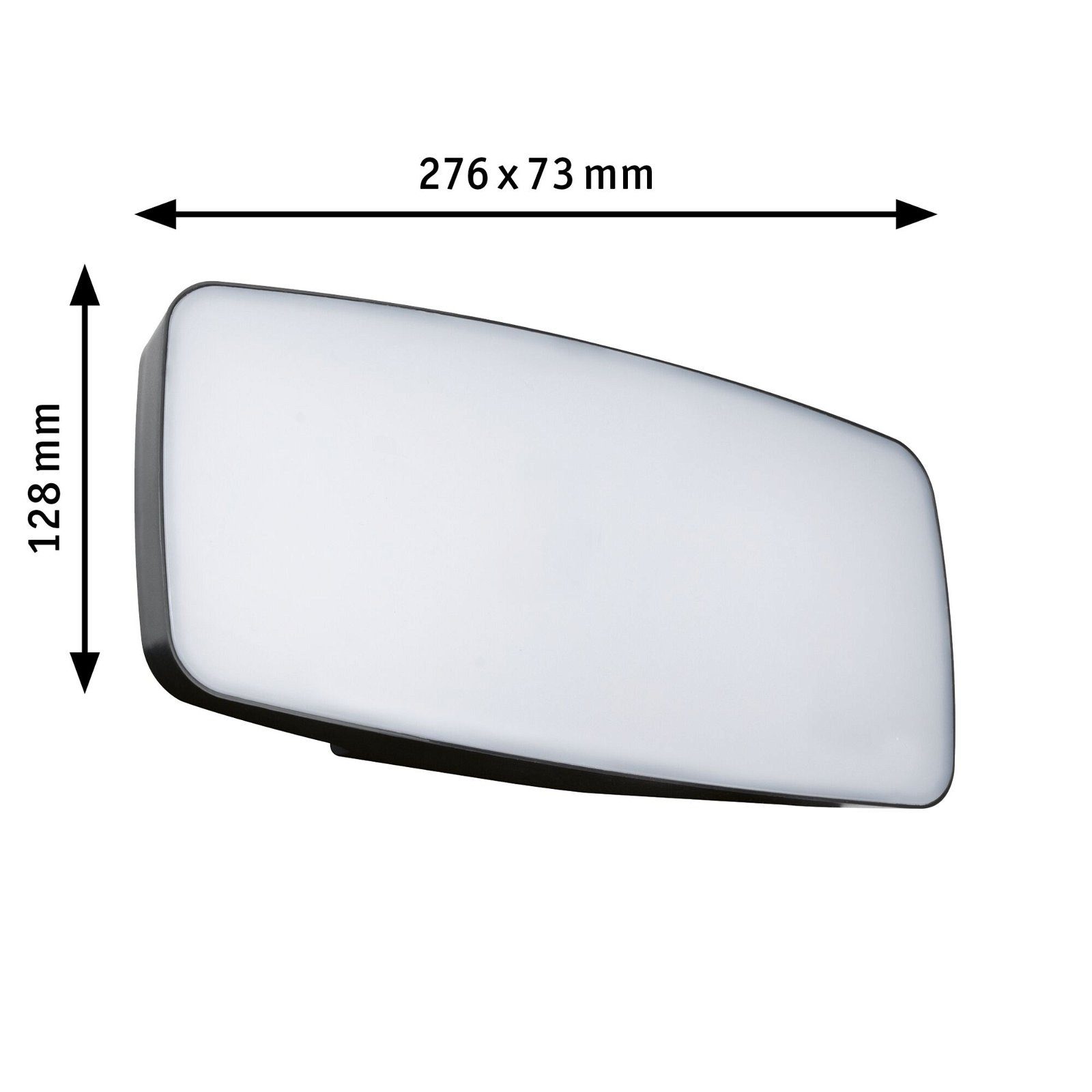 Paulmann Led-wandlamp voor buiten Huisnummerlamp IP44 276x73mm 6,5W 430lm 230V Antraciet Kunststof (1 stuk)