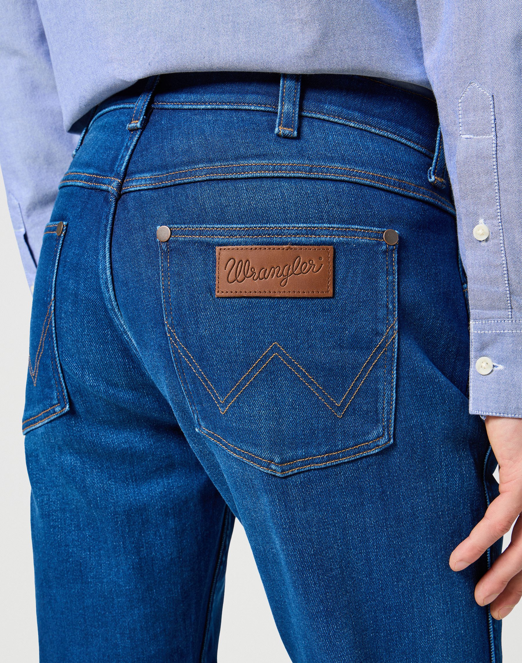 Wrangler Straight jeans GREENSBORO FREE TO STRETCH Vrij om te rekken materiaal