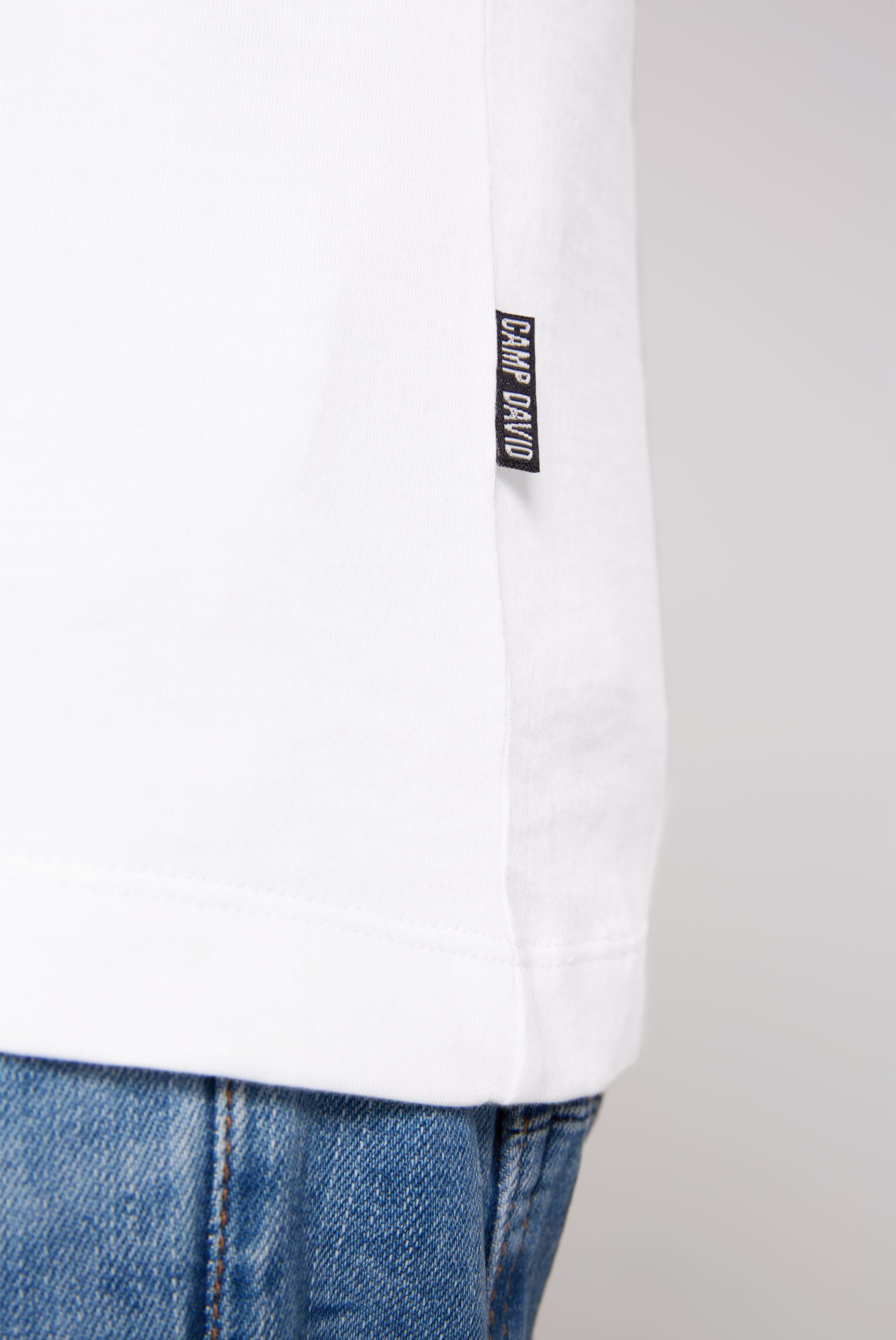 CAMP DAVID Shirt met V-hals in 2-delige set (2-delig)