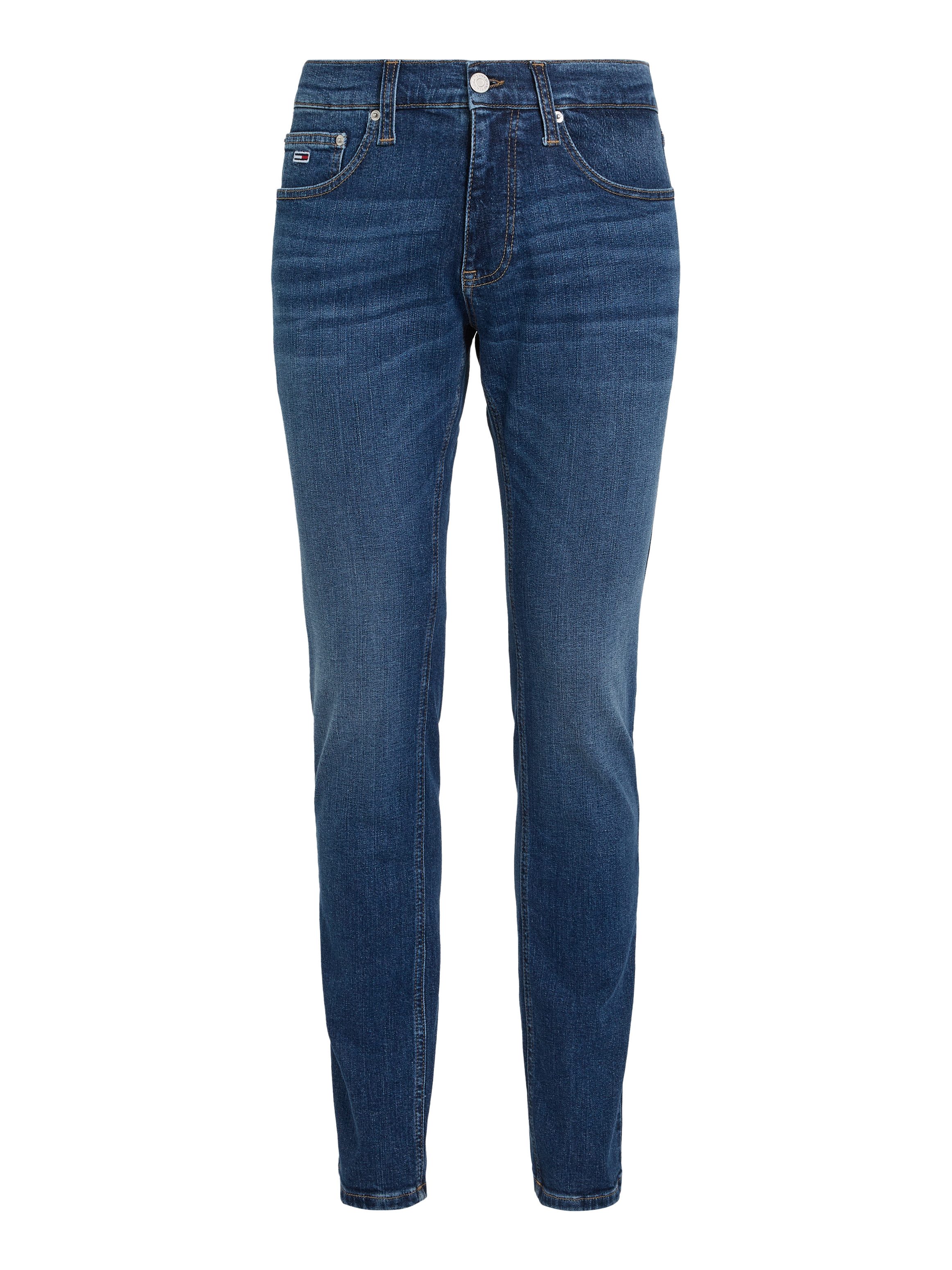 TOMMY JEANS Slim fit jeans SCANTON SLIM met gestempeld logo
