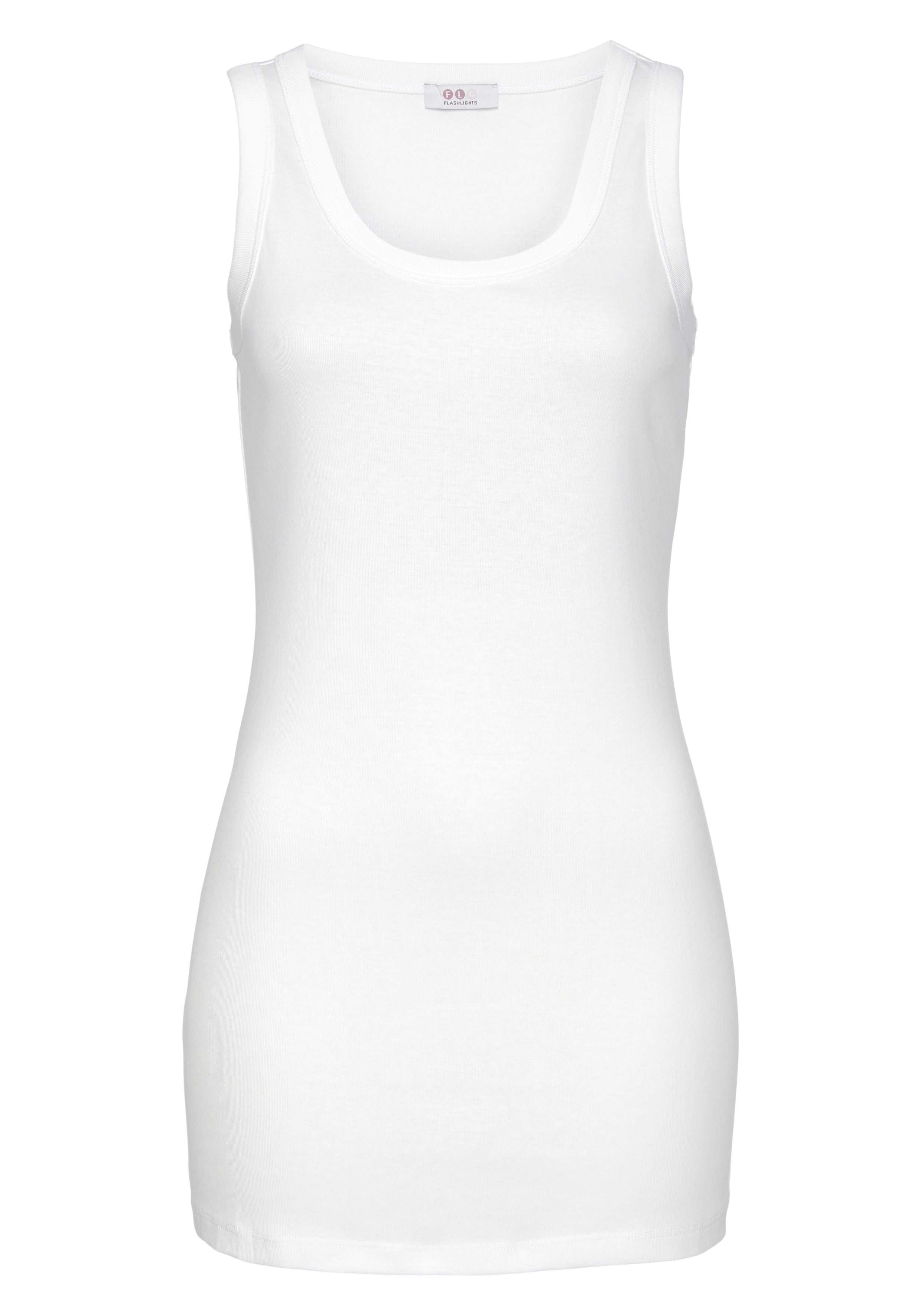 Flashlights Tanktop in een lang model (2-delig, Set van 2)