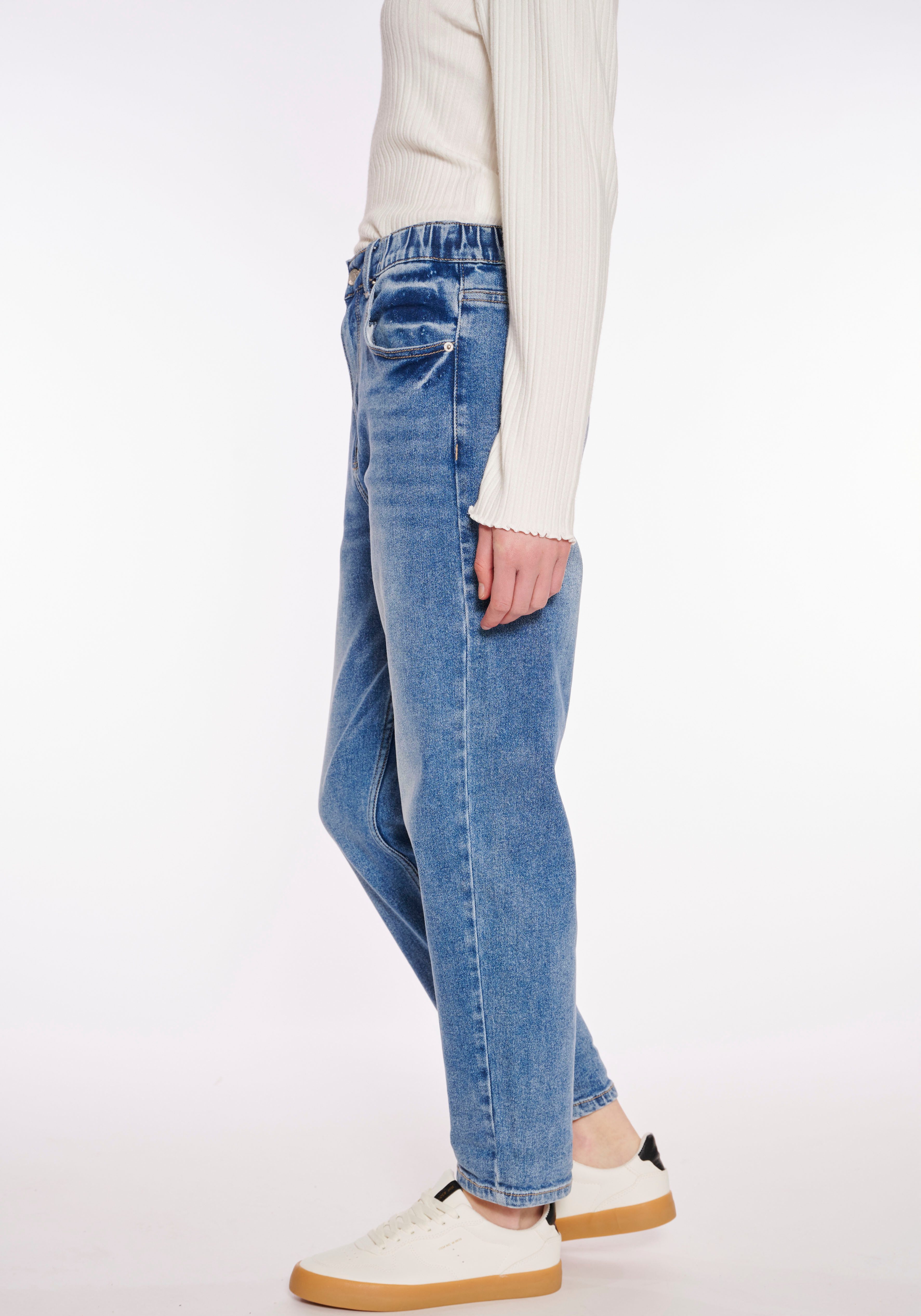 HaILYS High-waist jeans LG HW C JN Mirell met elastiek in de band