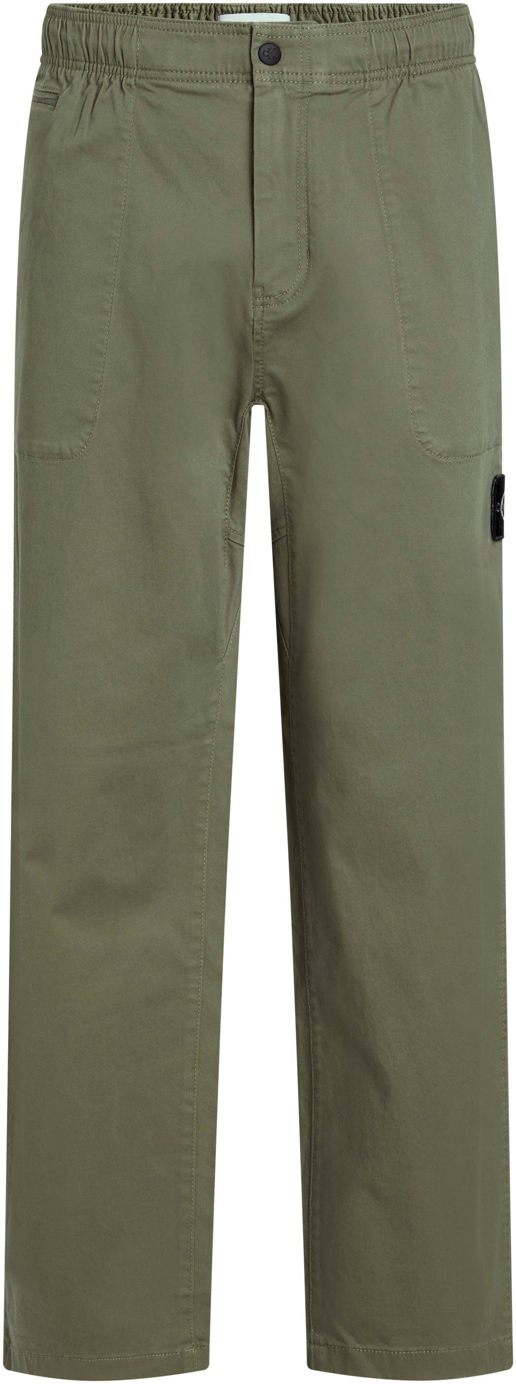 Calvin Klein Sweatbroek BADGE TRIM WOVEN PANT