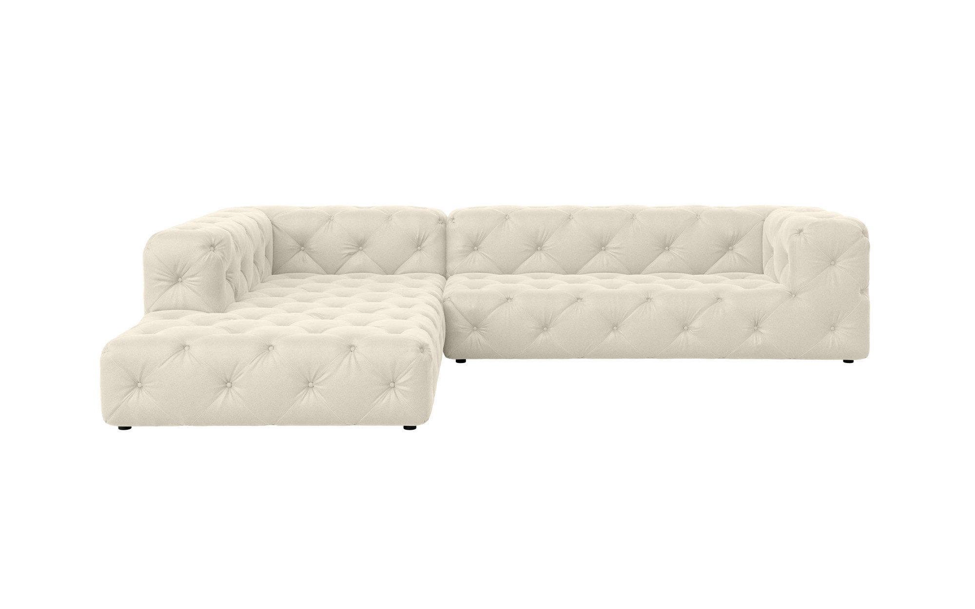 Places of Style Hoekbank FOLLINA L-vorm, met klassieke Chesterfield-knoopstiksels
