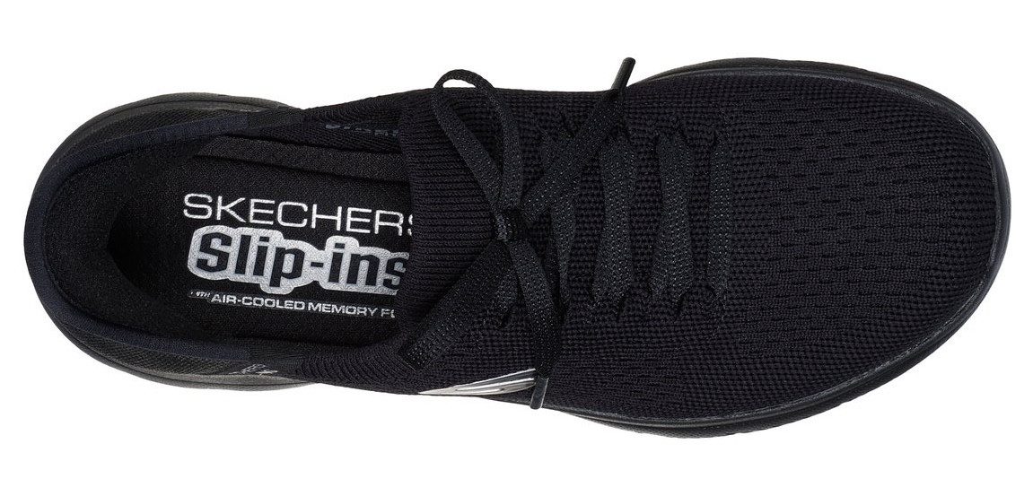 Skechers Slip-on sneakers SUMMITS-NEW DAILY , slippers, vrijetijdsschoen in vegan uitvoering