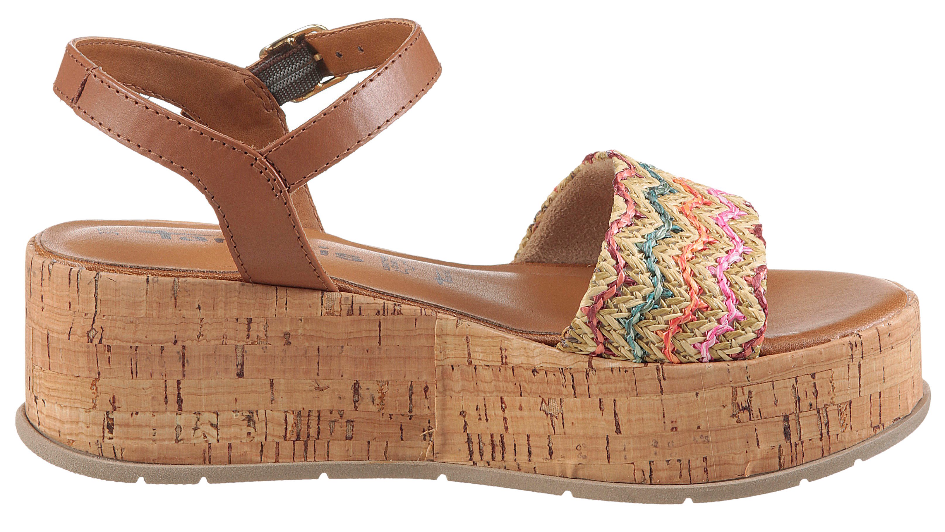 Tamaris Sandaaltjes , zomerschoen, sandaal, plateauhak met comfortabele binnenzool