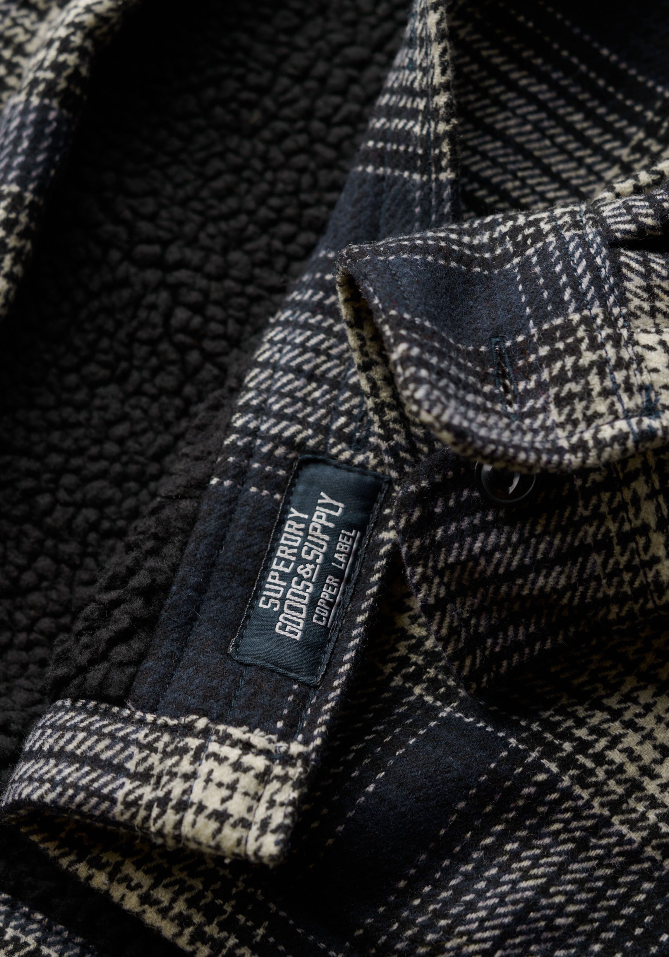 Superdry Overhemd met lange mouwen Wool Miller Overshirt