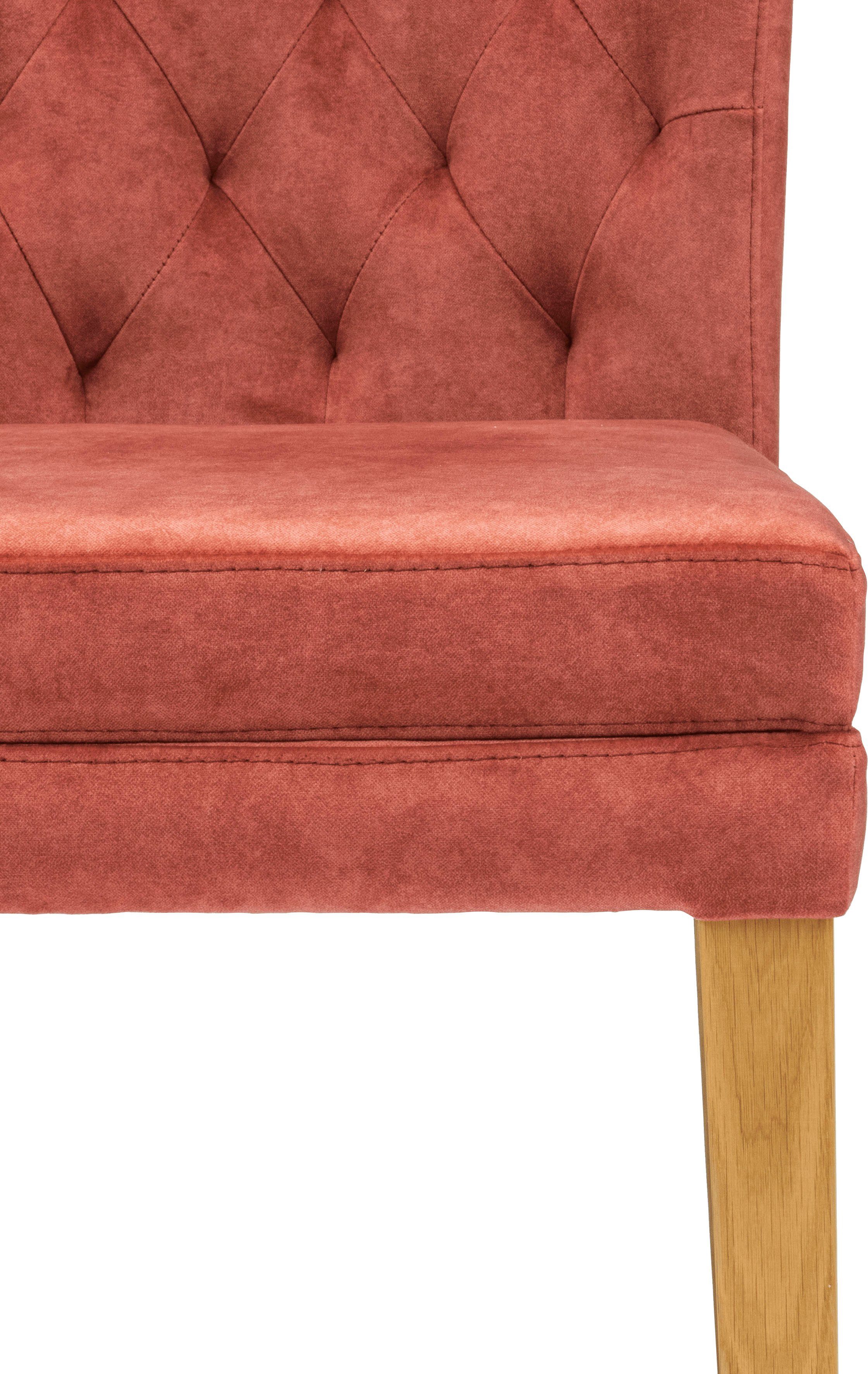Home affaire Eetkamerstoel Colorado BESTSELLER Polsterstoel Poten in eiken of noten. In set van 2, 4 of 6