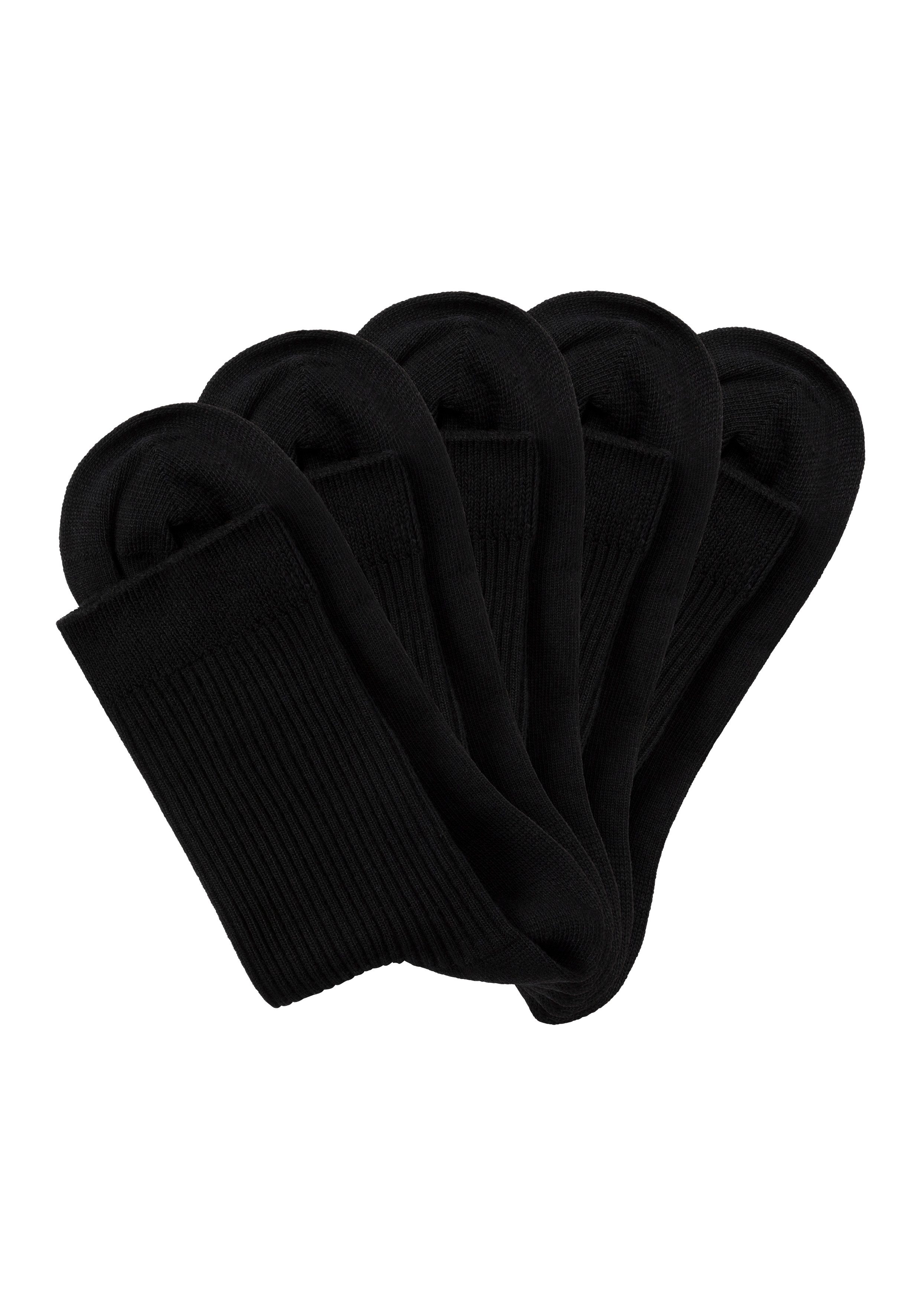 Lavana Basic sokken met fijne rib (set, 5 paar)