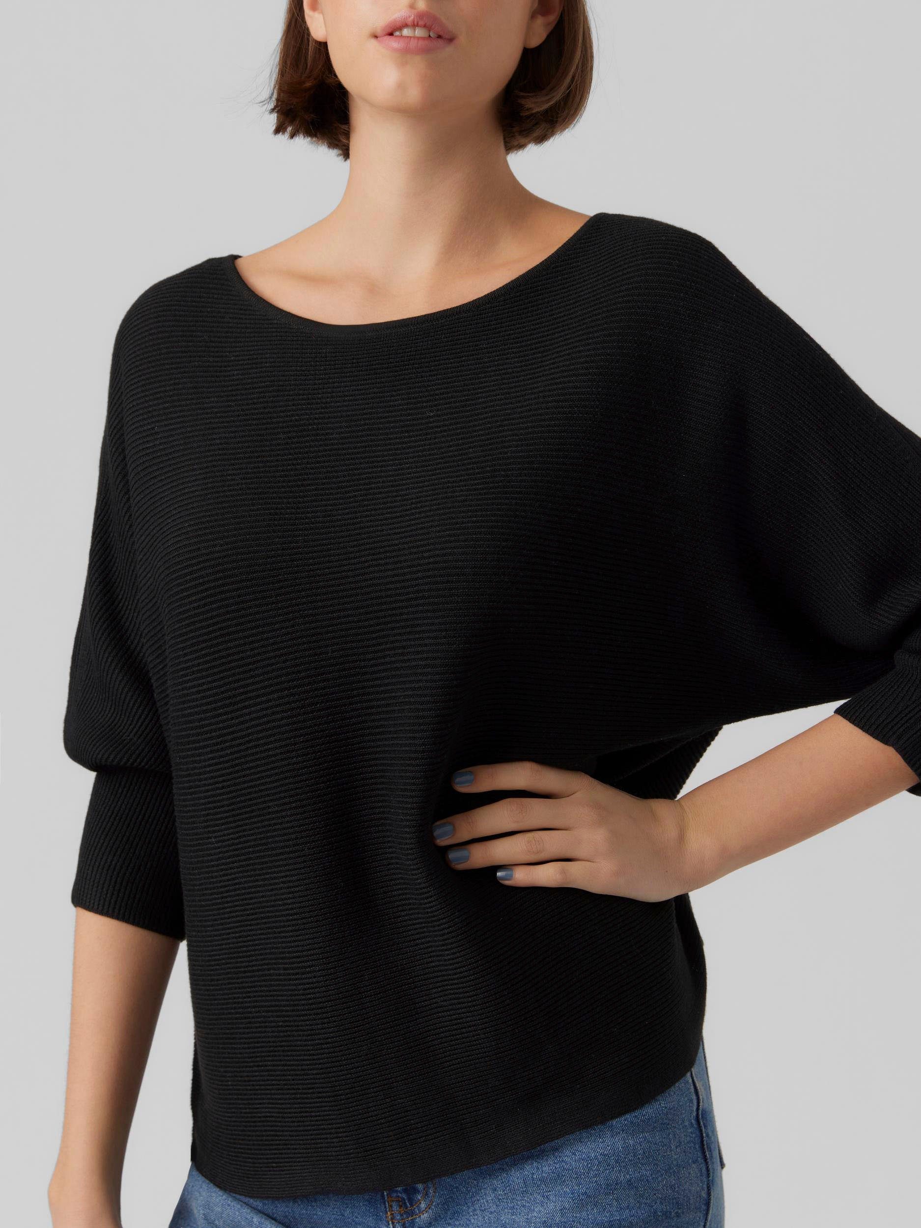 Vero Moda Trui met 3/4-mouwen VMNORA 3/4 BOATNECK BLOUSE NOOS