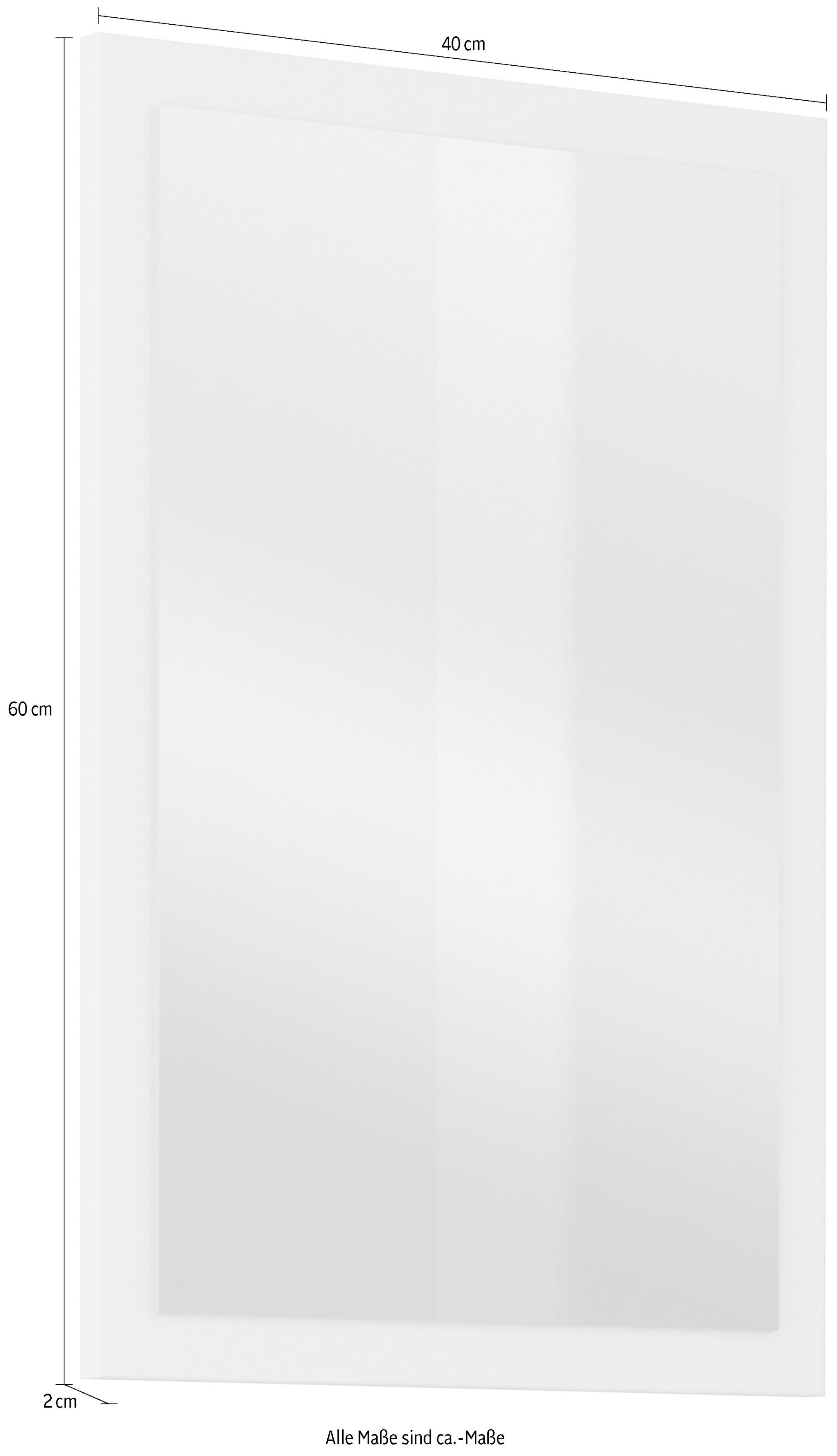 INOSIGN Garderobespiegel Cross,Breedte 40-60 cm moderne halspiegel verticaal of horizontaal hangend