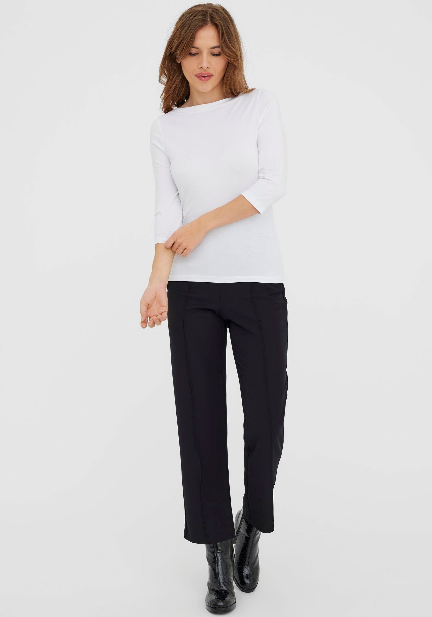 Vero Moda Shirt met 3/4 mouwen VMPANDA MODAL 3/4 TOP JRS NOOS
