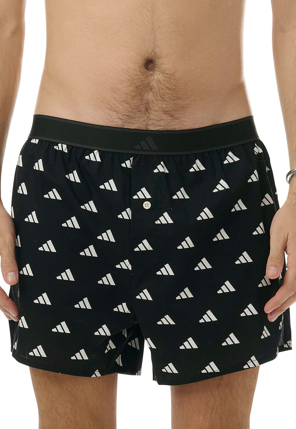 adidas Sportswear Geweven boxershort Active Woven Losse pasvorm, knoopsluiting (Set van 2)