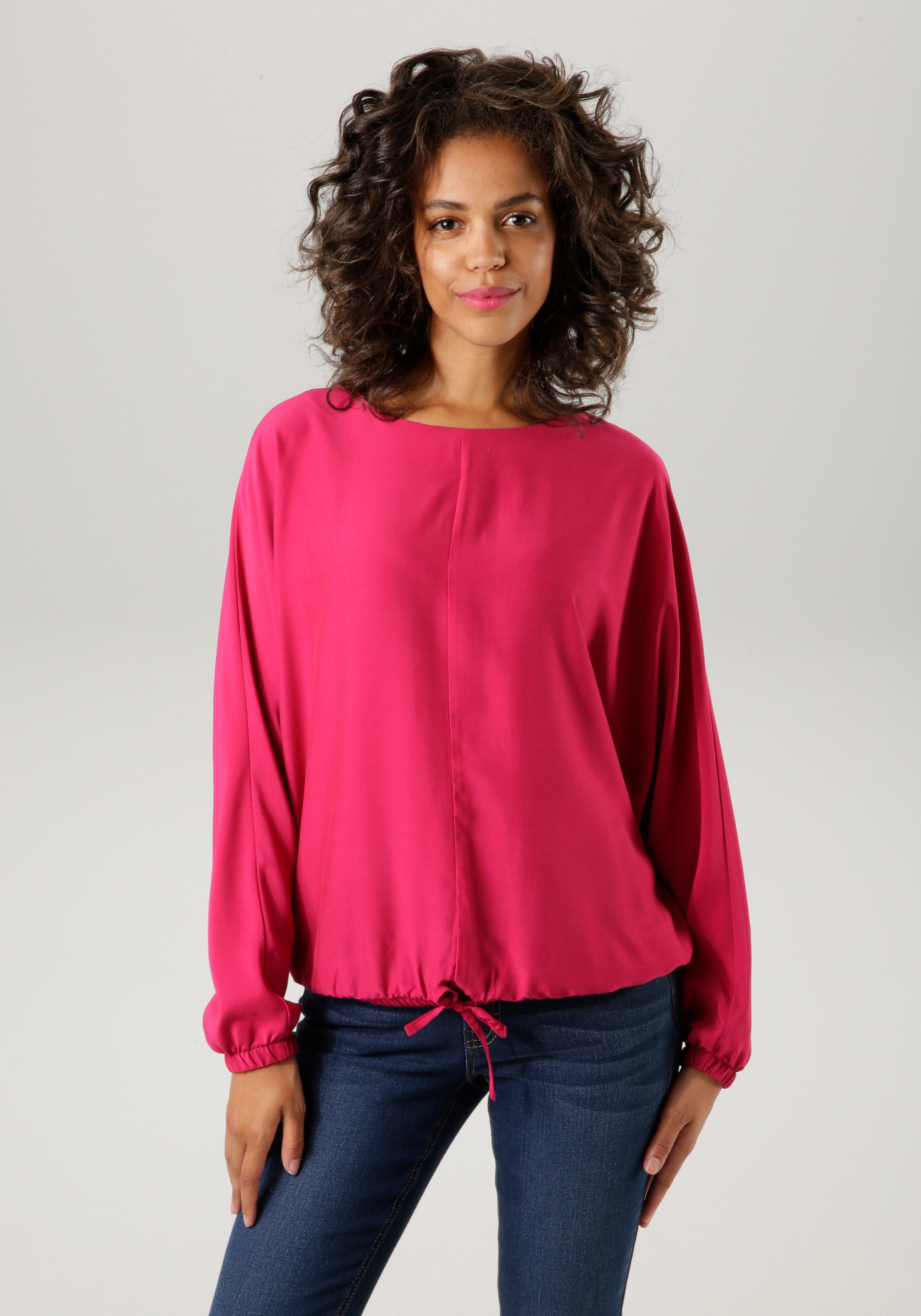 Aniston CASUAL Shirtblouse met lange vleermuismouwen