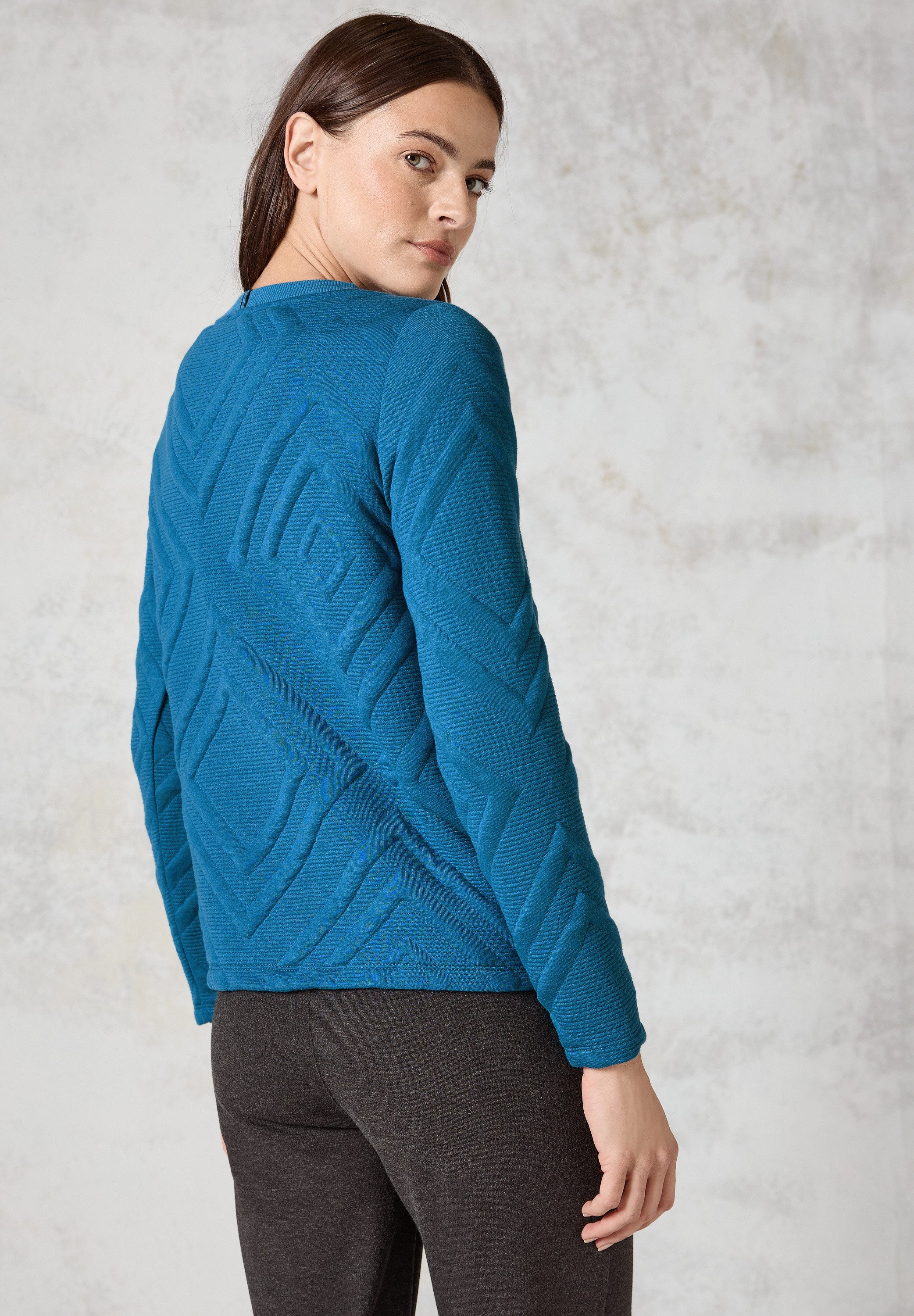 Cecil Sweatshirt met 3d structuurpatroon