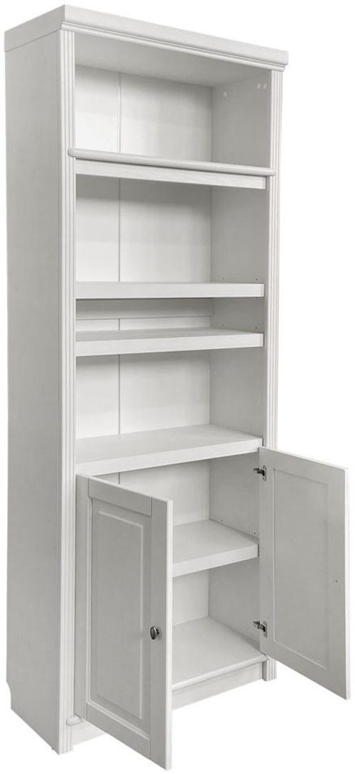 Home affaire Boekenkast Soeren van massief grenen, hoogte 220 cm, met 2 houten deuren, veel bergruimte