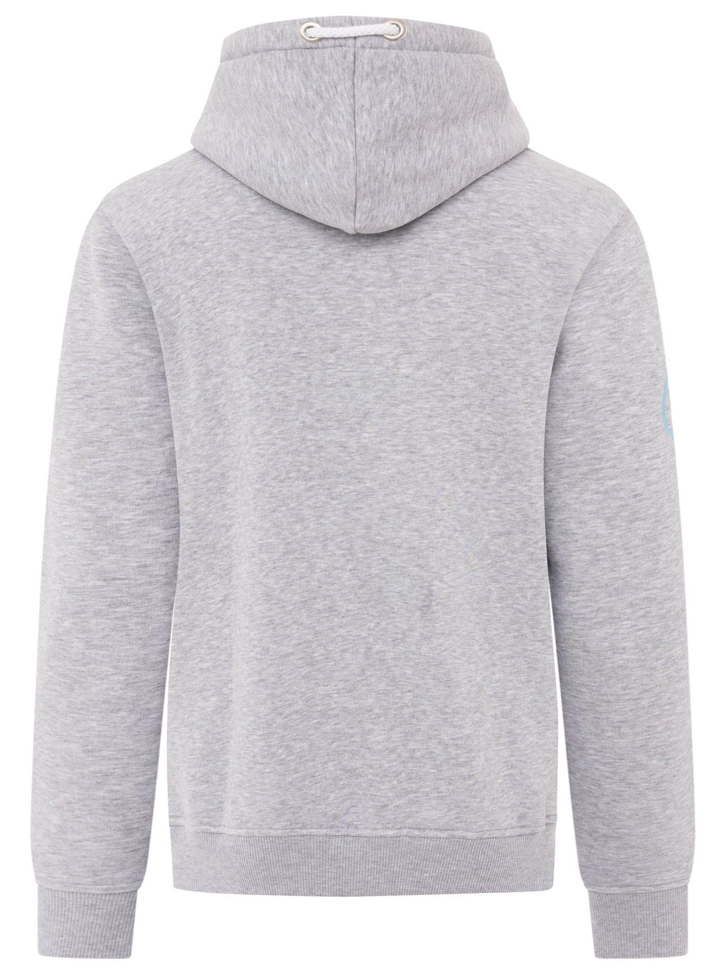 Zwillingsherz Hoodie Moin met geborduurd inscriptie en ankerontwerp op de mouw