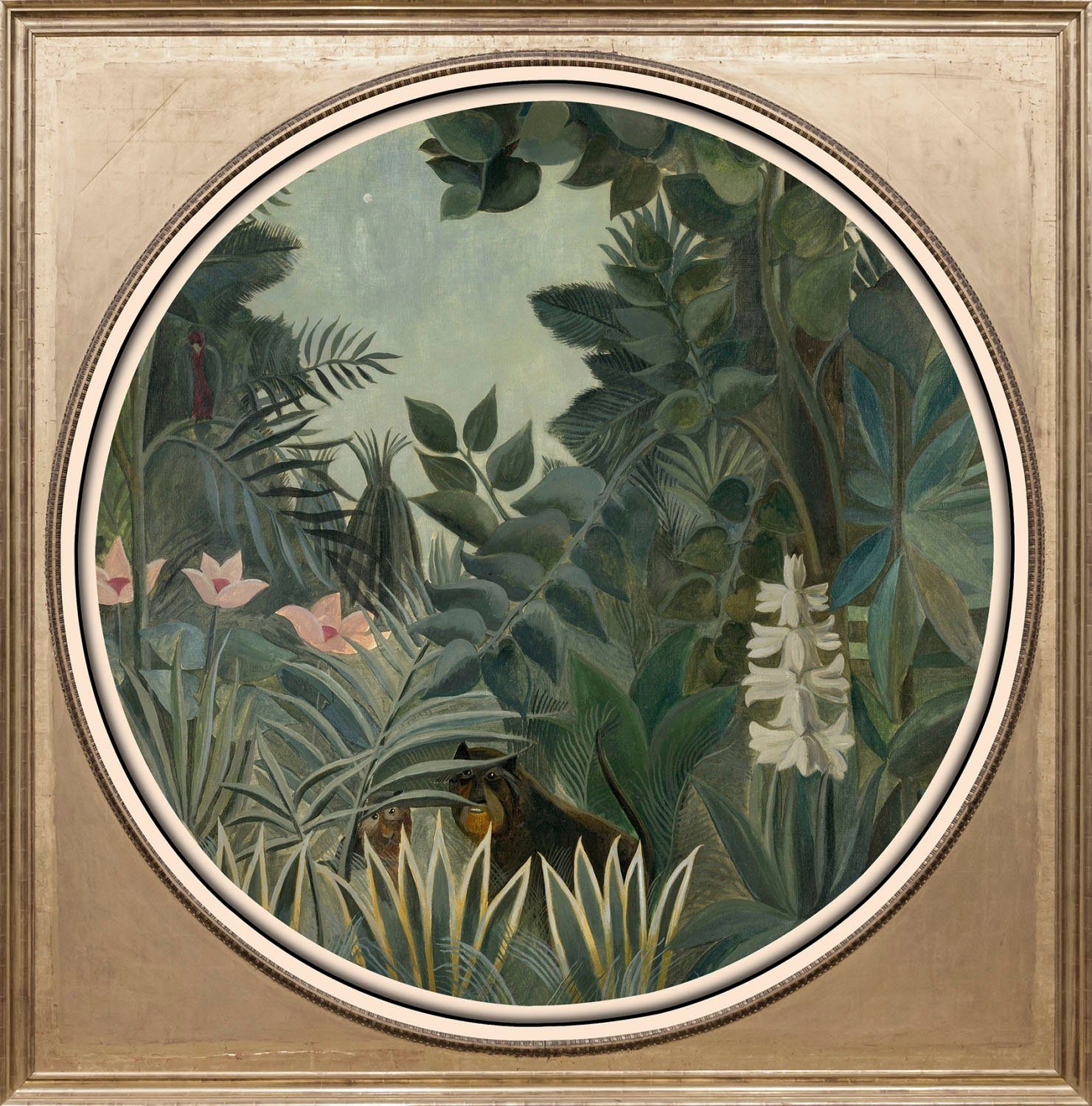 queence Artprint op acrylglas Junglekleur