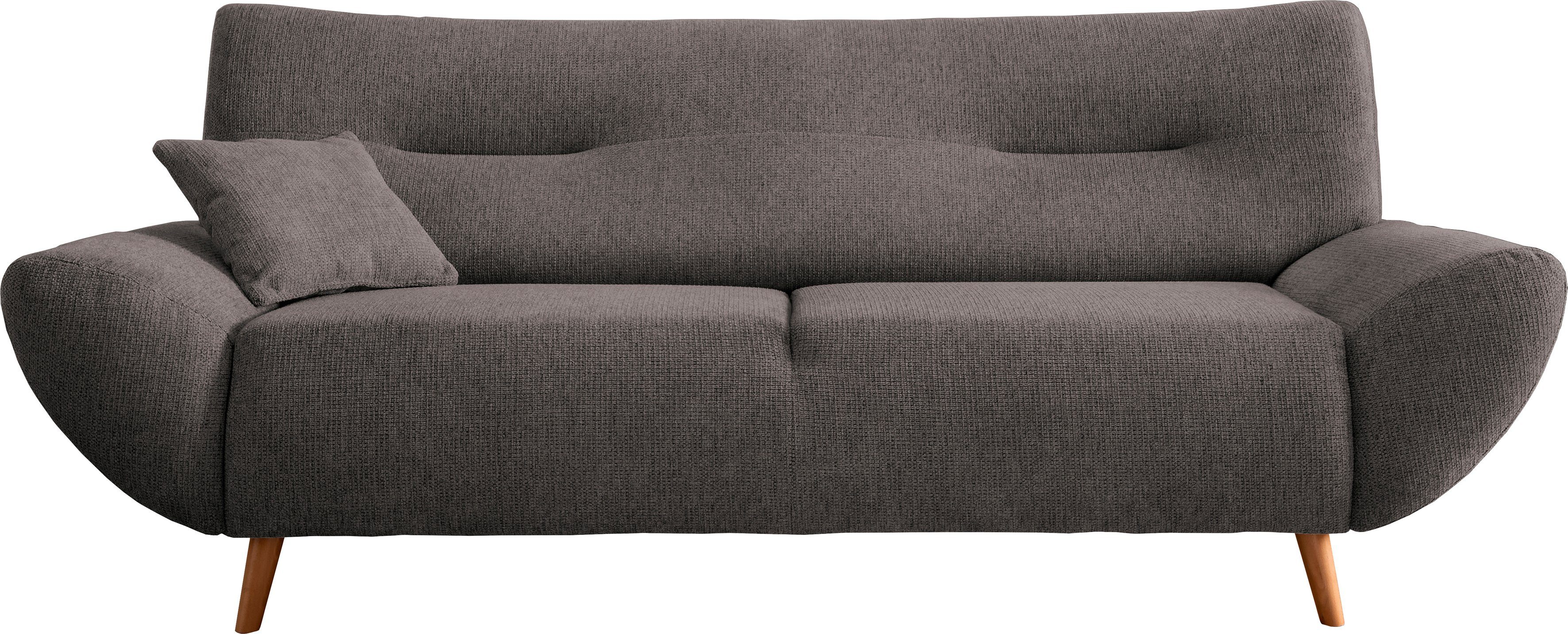 INOSIGN 3-zitsbank Drago, elegant en tijdloos, comfortabel, met houten voet