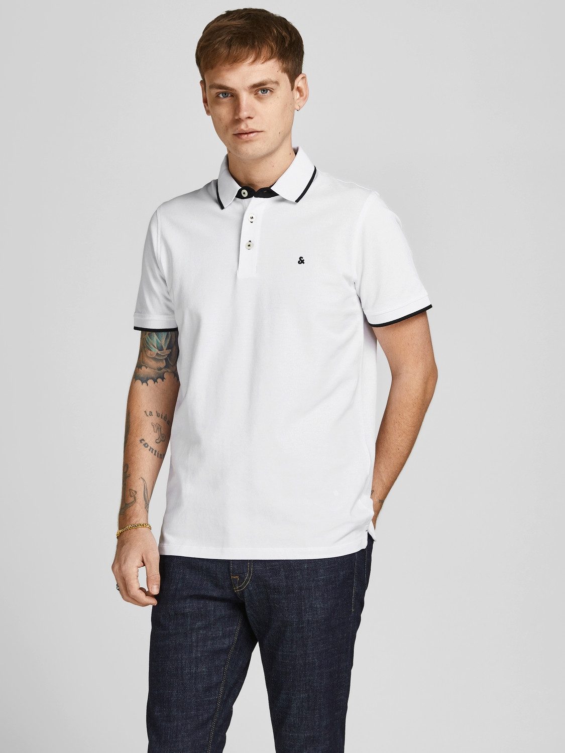 Jack & Jones Poloshirt JJEPAULOS POLO SS 2PK MP NOOS (2-delig, Set van 2)