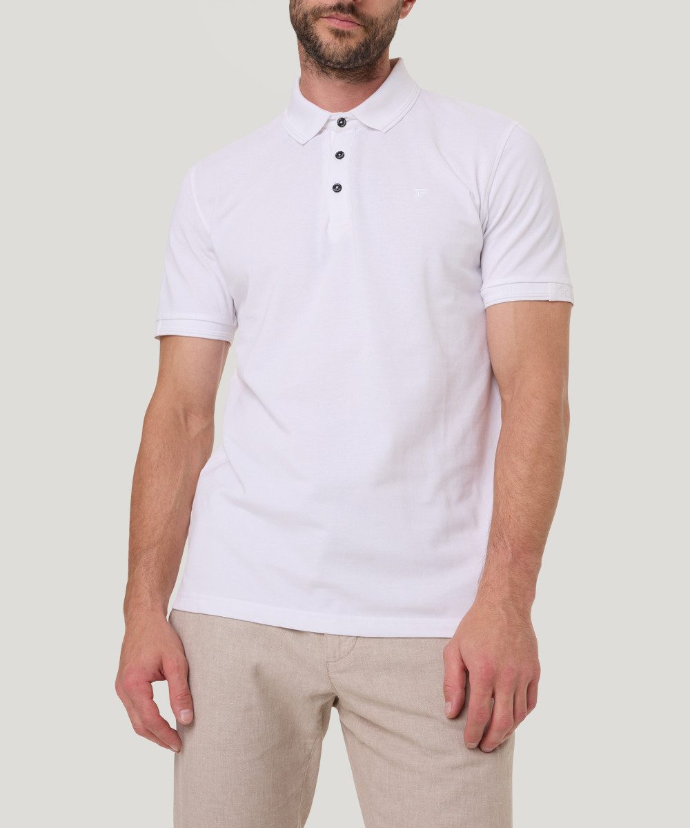 Pioneer Authentic Jeans Poloshirt met geborduurd logo
