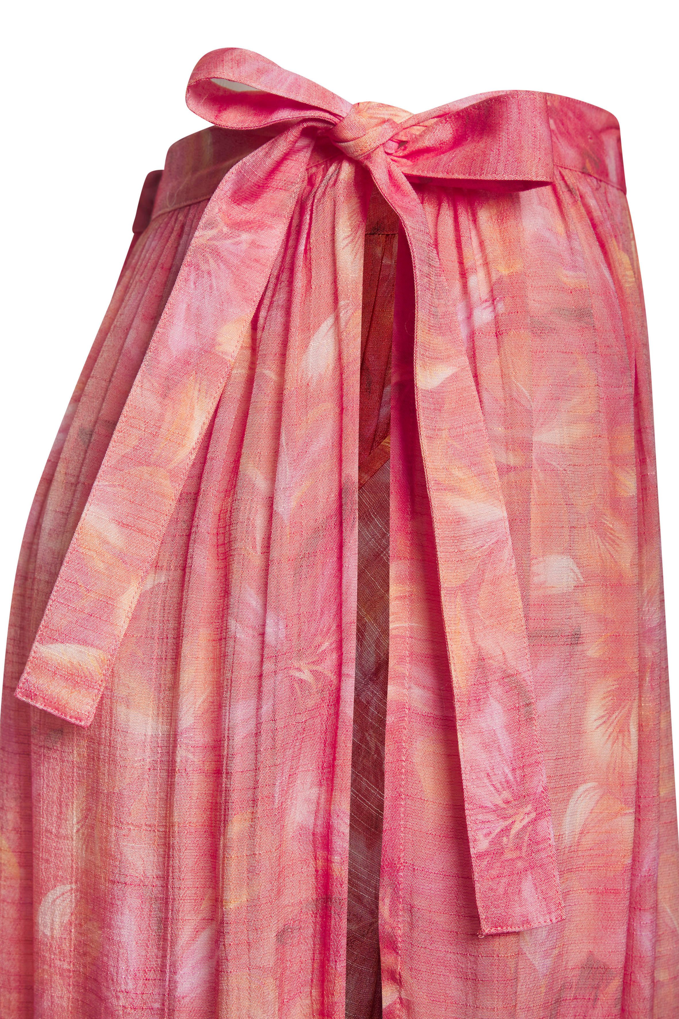 s.Oliver RED LABEL Beachwear Wikkelrok met alloverprint, midirok, strandrok