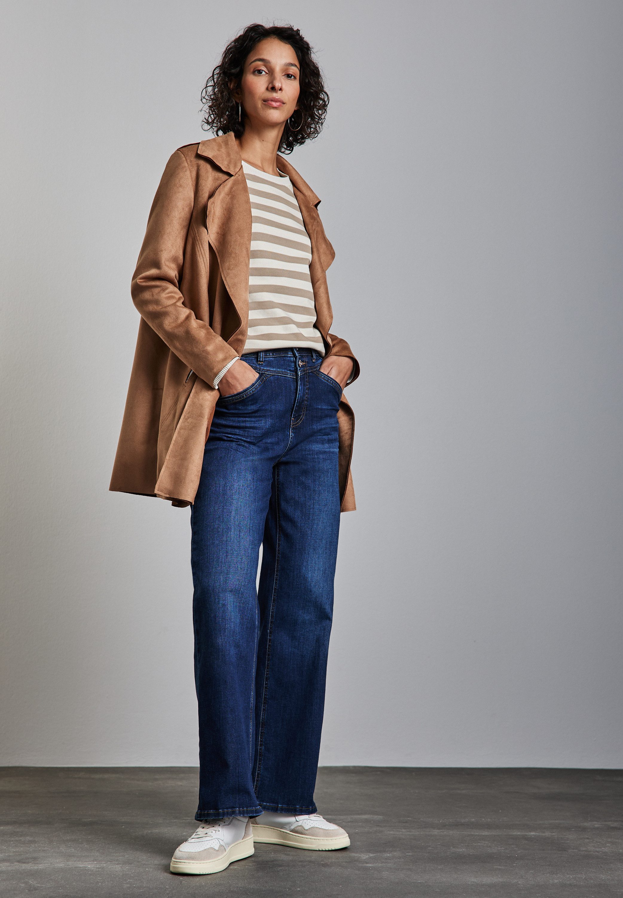 STREET ONE Sweater in streep-look