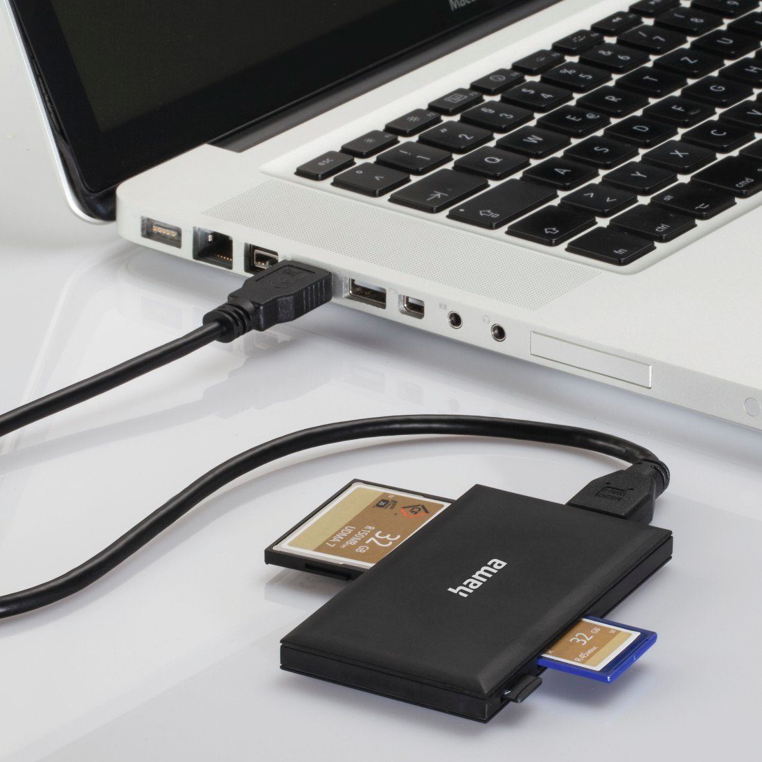 Hama Geheugenkaartlezer USB-3.0-multi-kaartlezer, SD/microSD/CF/MS