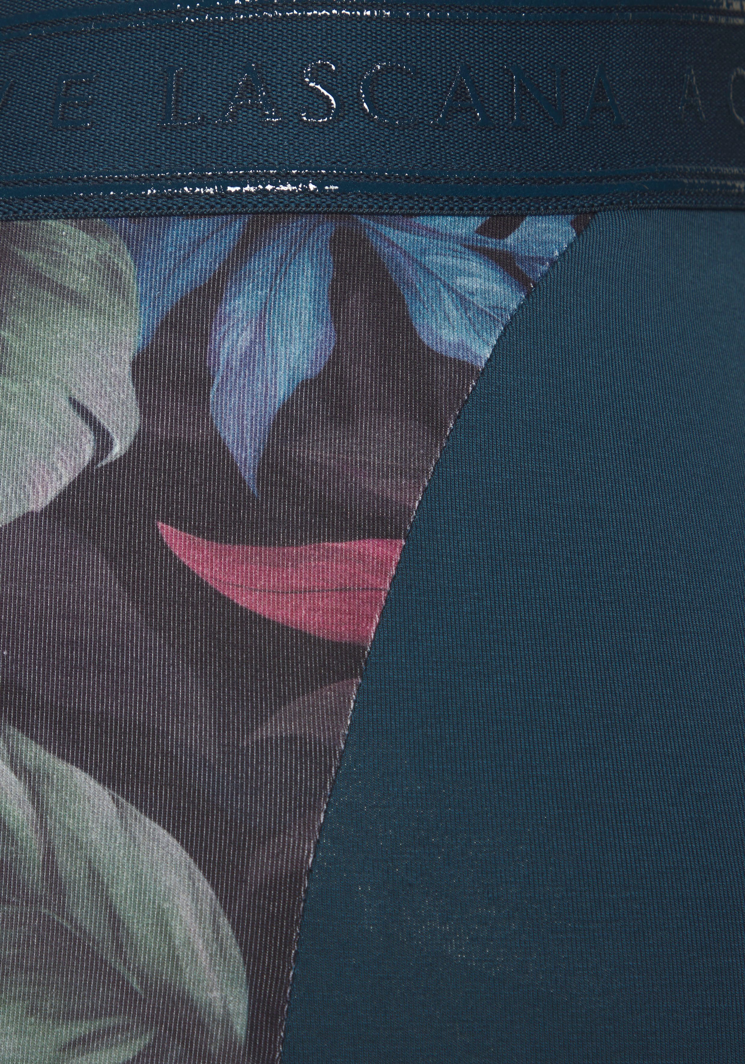 active by Lascana Legging met zij-florale inzetten