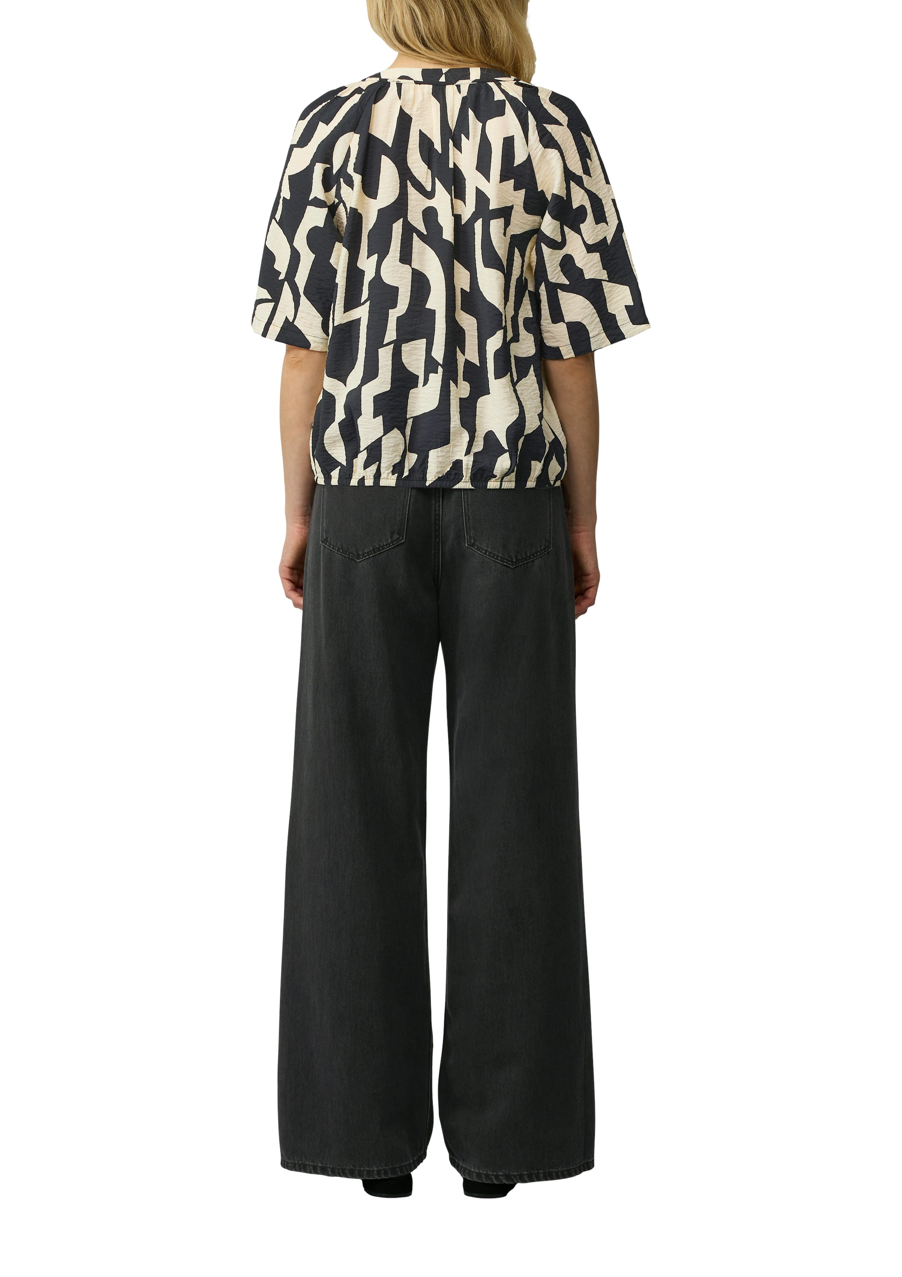 s.Oliver Blouse met korte mouwen met print all-over