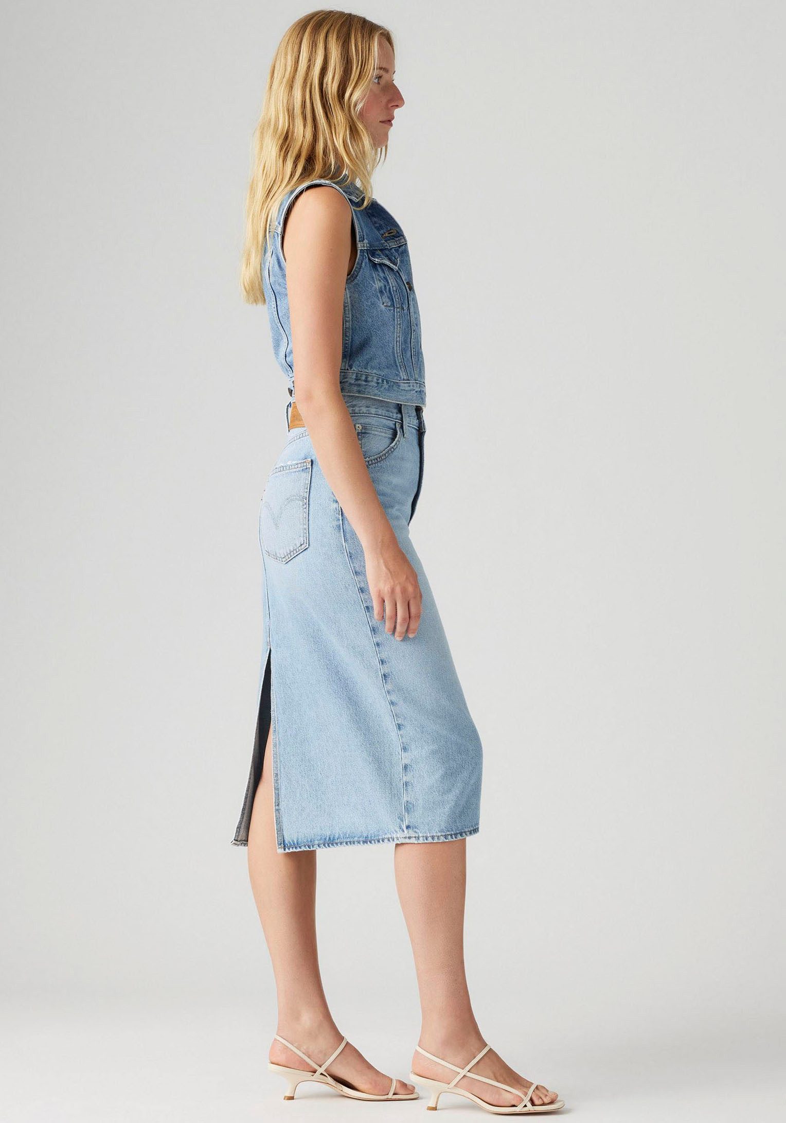 Levi's® Jeans rok HR BACK SLIT SKIR