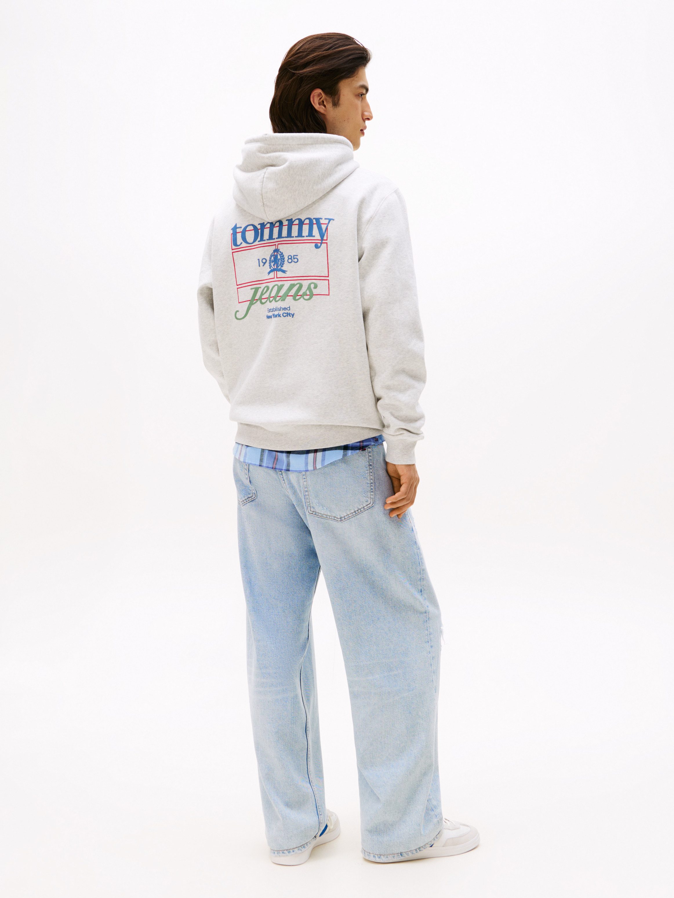 TOMMY JEANS Hoodie TJM WASHED CREST PLAY