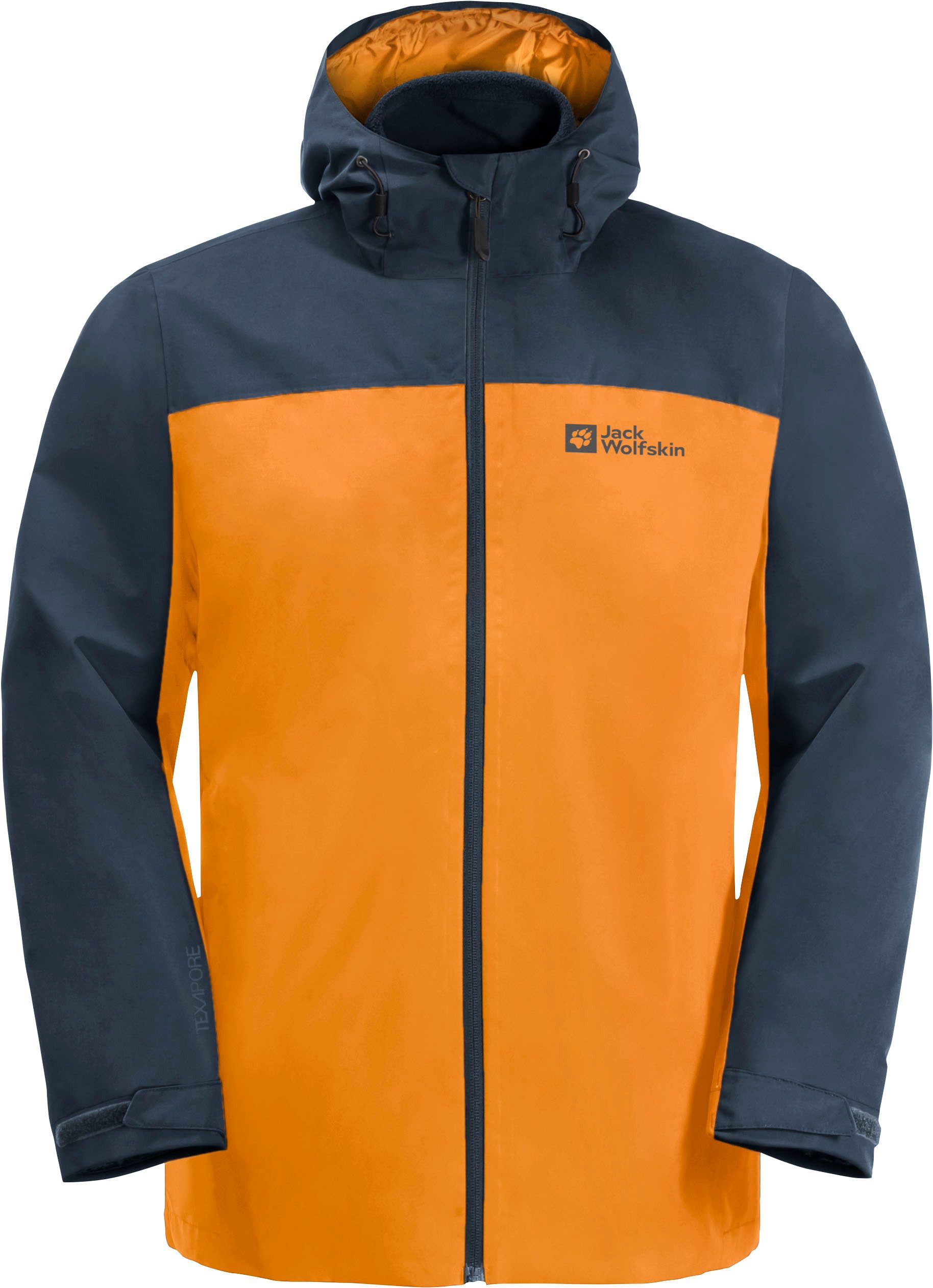 Jack Wolfskin Functioneel 3-in-1-jack TAUBENBERG 3IN1 JKT M met waterafstotende ritsen waterdicht ademend