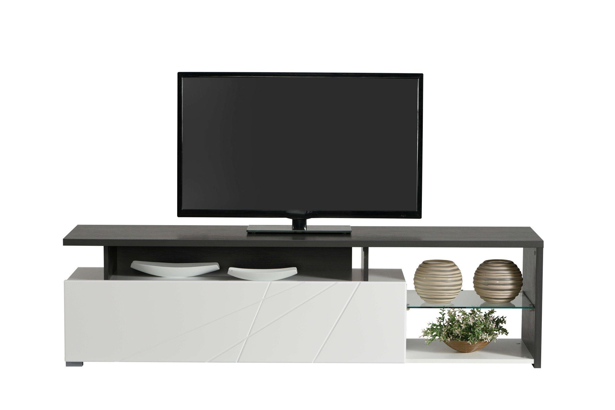 INOSIGN Tv-meubel Arctic TV-Board TV-kast, Br. 170 cm, met en zonder LED-verlichting, front met frezing
