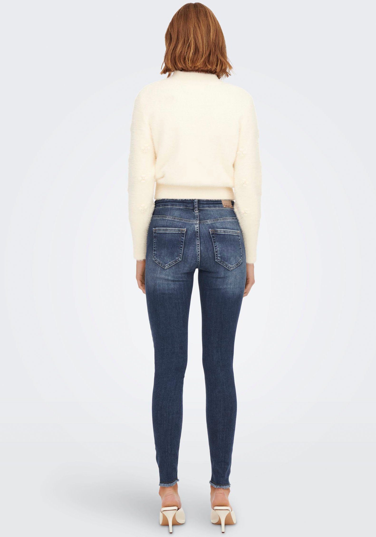 Only Ankle jeans ONLBLUSH MID SK ANK RAW DNM´
