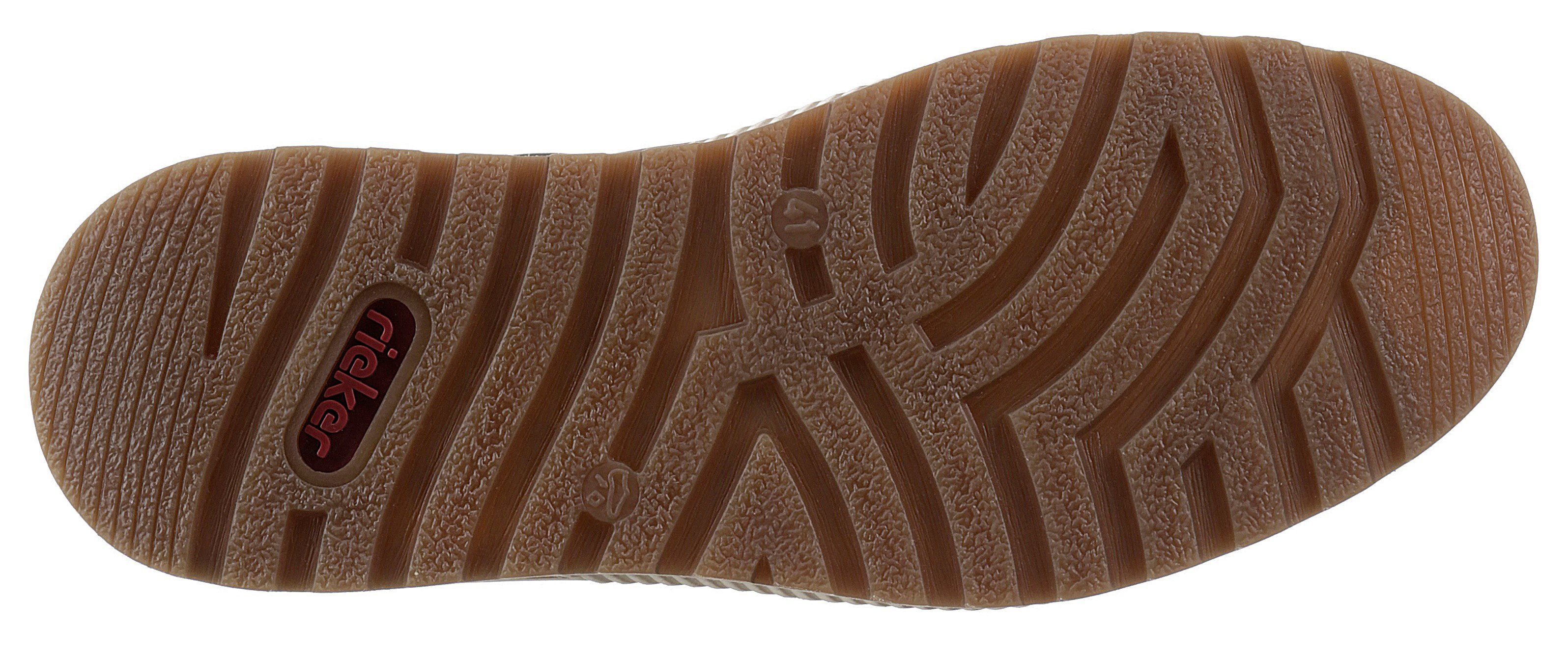 Rieker Sneakers Vrijetijdsschoen, halfschoen, veterschoen met contrastafwerking