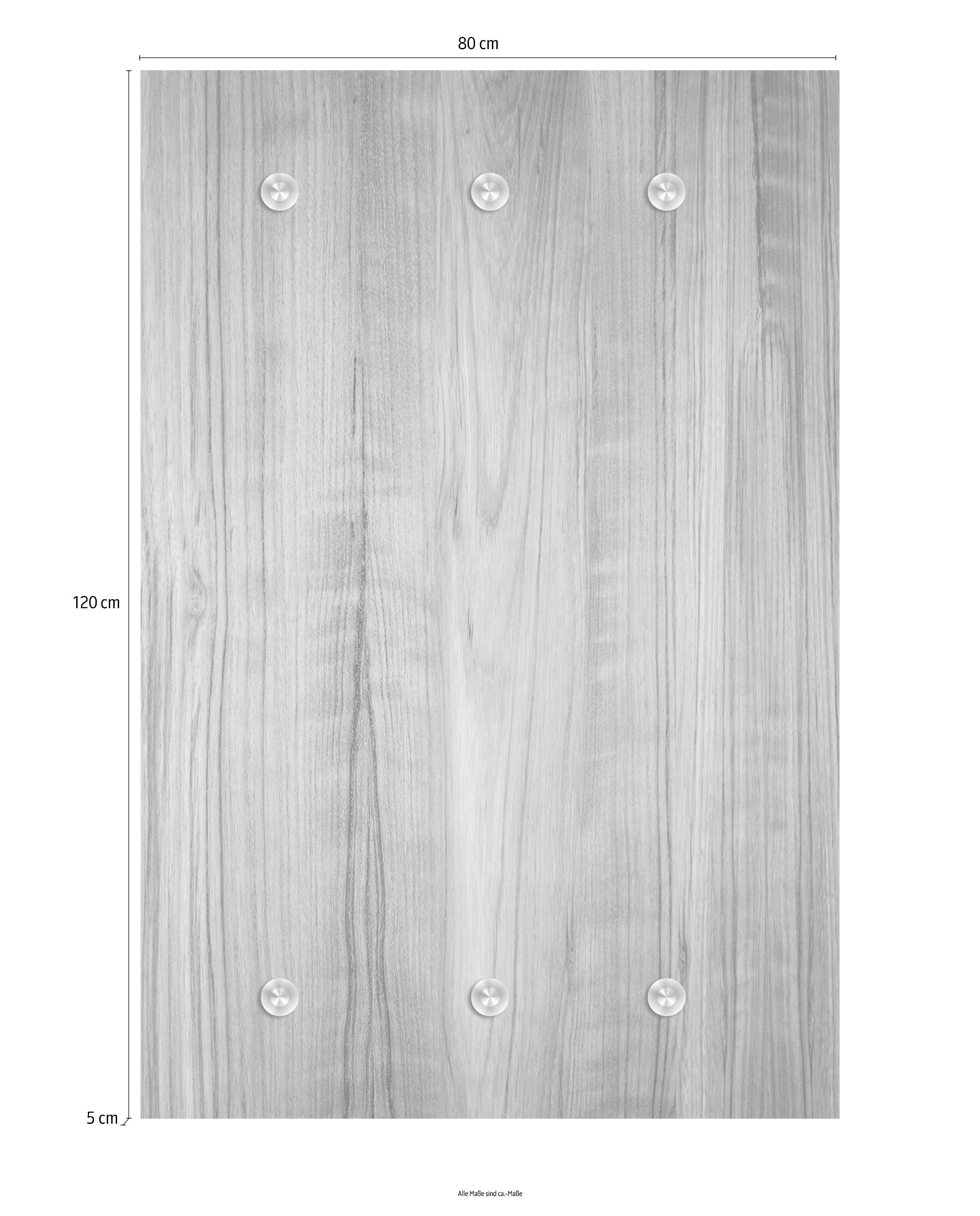 queence Kapstok Hout-look met 6 haken, 80 x 120 cm