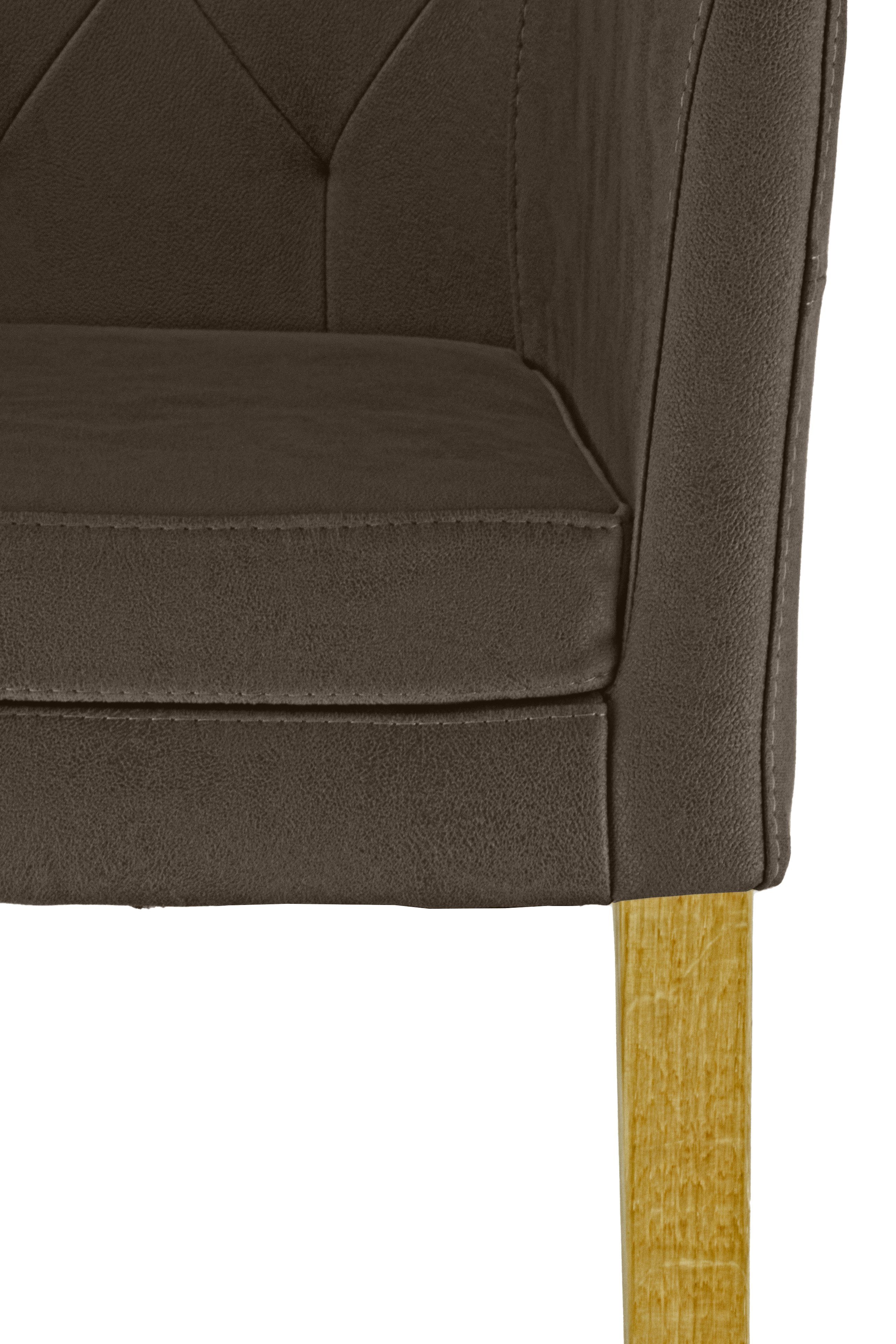 Home affaire Stoel met armleuningen Colorado Frame van massief hout (1 stuk)