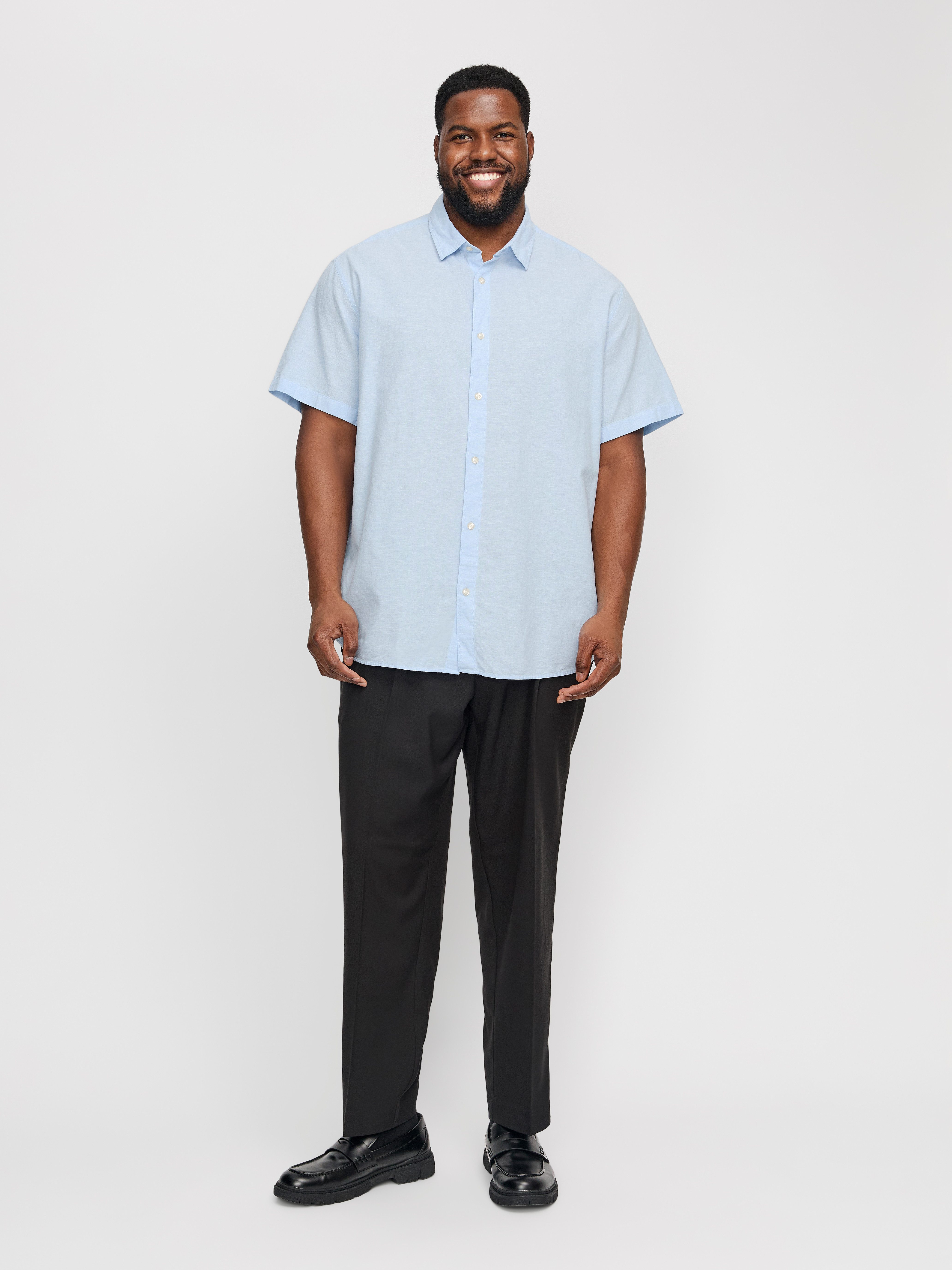 Jack & Jones PlusSize Overhemd met korte mouwen JJEBREEZE SHIRT SS SN PLS