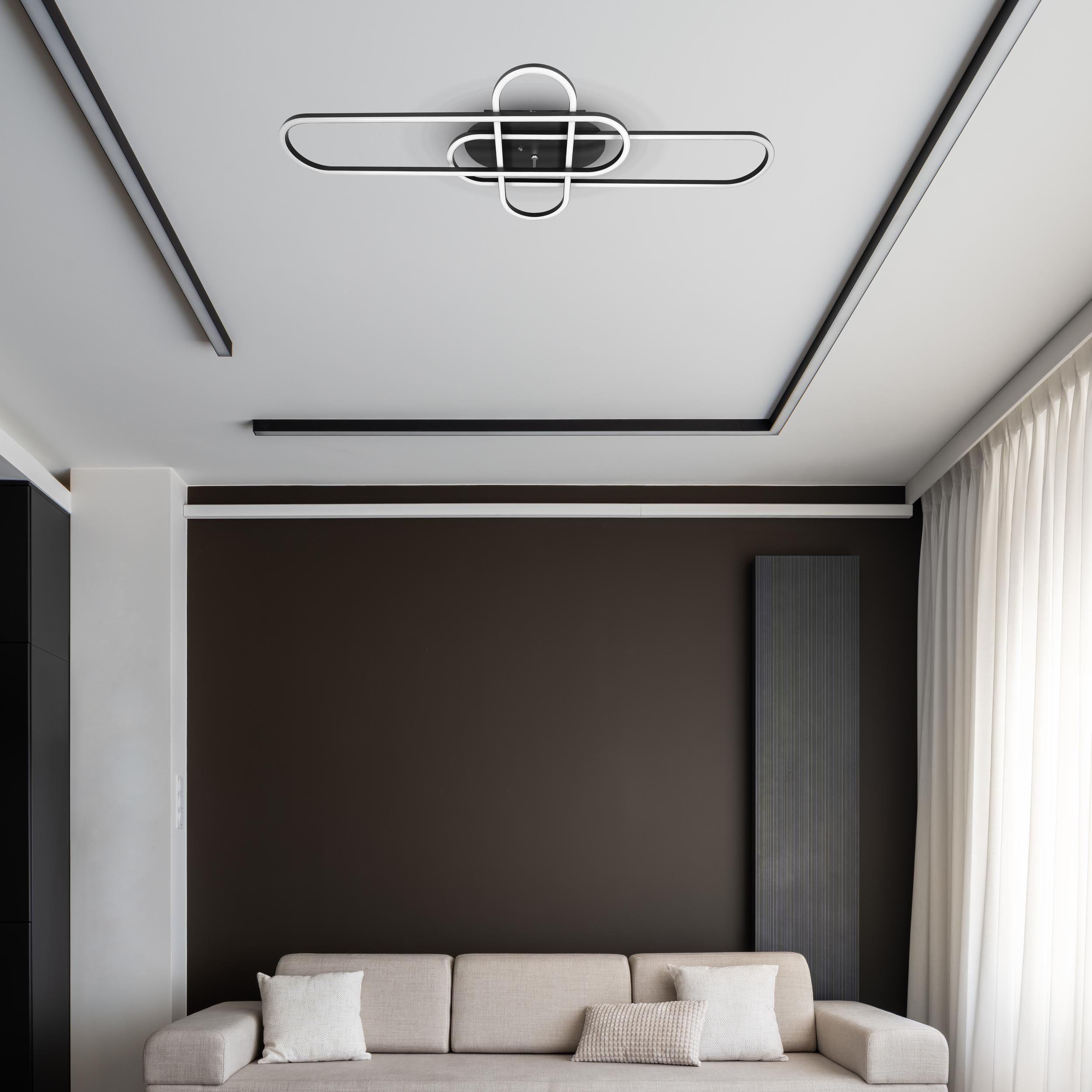 näve Led-plafondlamp CARLON Dimbaar, CCT-functie, geheugenfunctie, nachtlichtfunctie, timer (2 stuks)